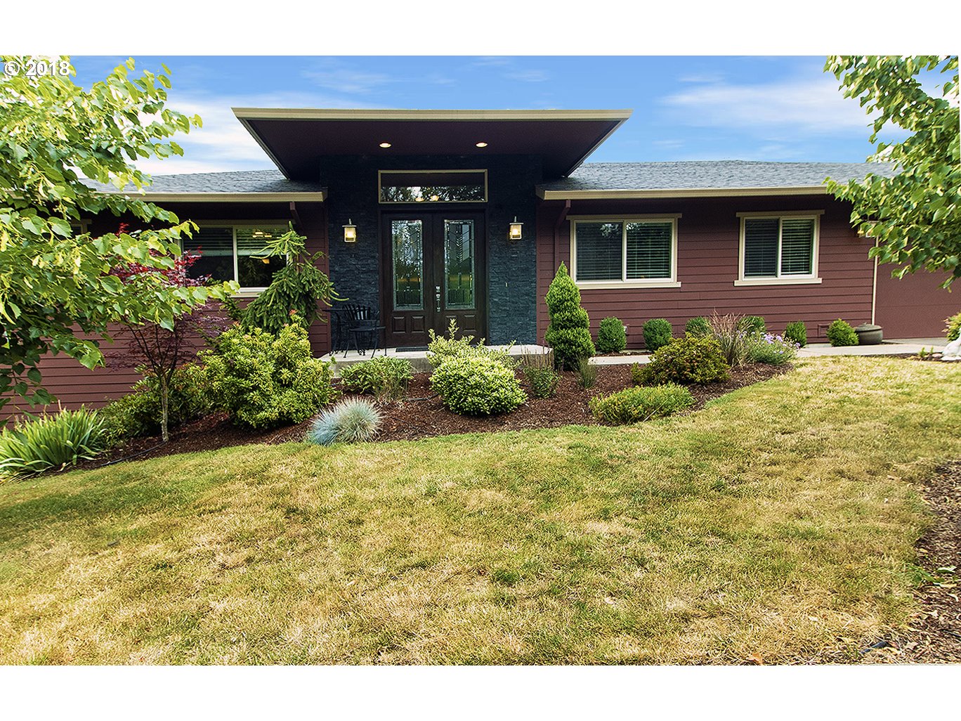 15107 RED CEDAR CT NW Portland, Oregon Spectacular private setting in sought after Skyview Estates-Million dollar homes. Quick commute to Intel, Nike & downtown Portland. Backs to permanent greenbelt. Mid-century style newer construction with panoramic territorial views. Walls of windows bring in lots of natural light. Master suite w/bath & 2nd bedroom w/bath on main. Separate entry to lower level allows for possible airbnb or ADU. Walking Distance to Forest Park.