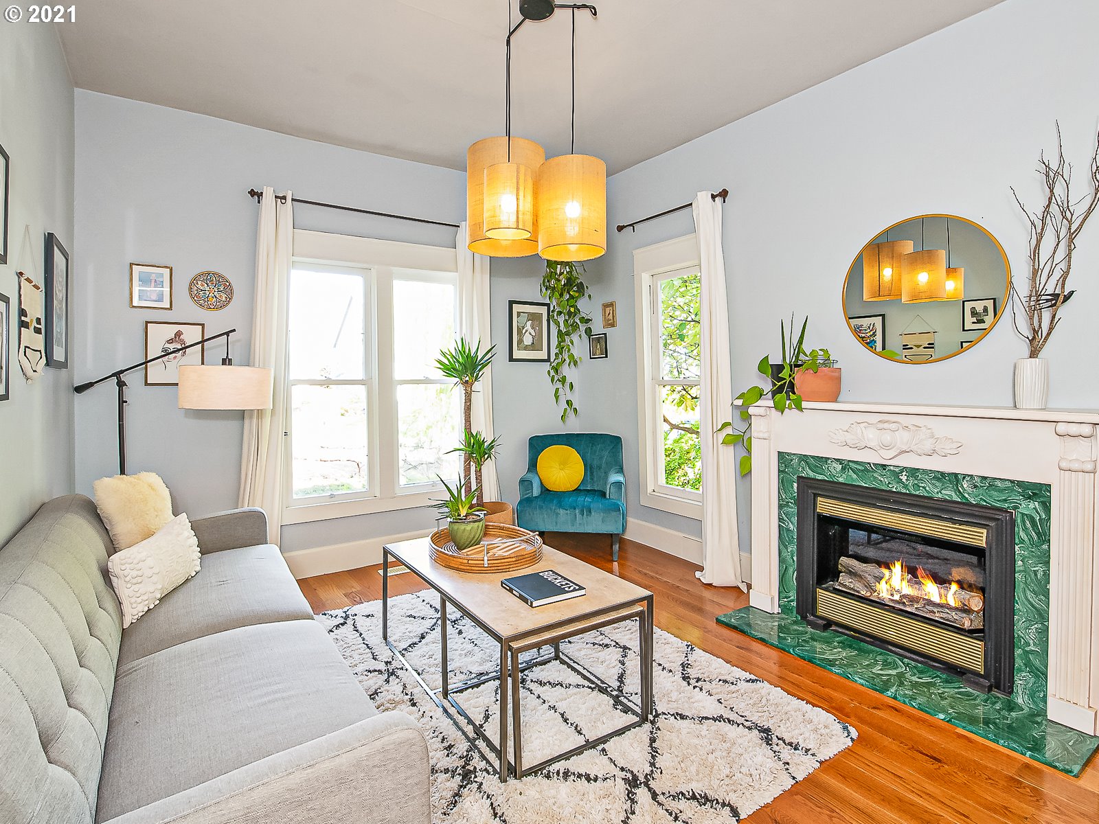Historic Queen Anne with Modern Style! - Living Room Realty
