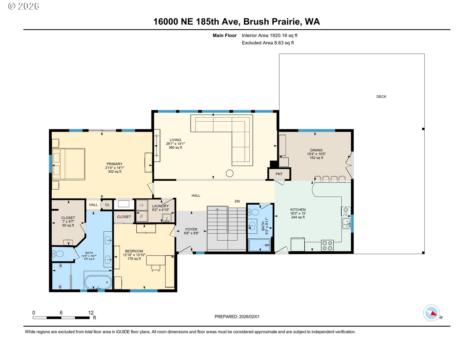 16000 NE 185TH AVE, BrushPrairie, 4 Bedrooms Bedrooms, ,3.1 BathroomsBathrooms,Residential,For Sale,185TH,0,180144399