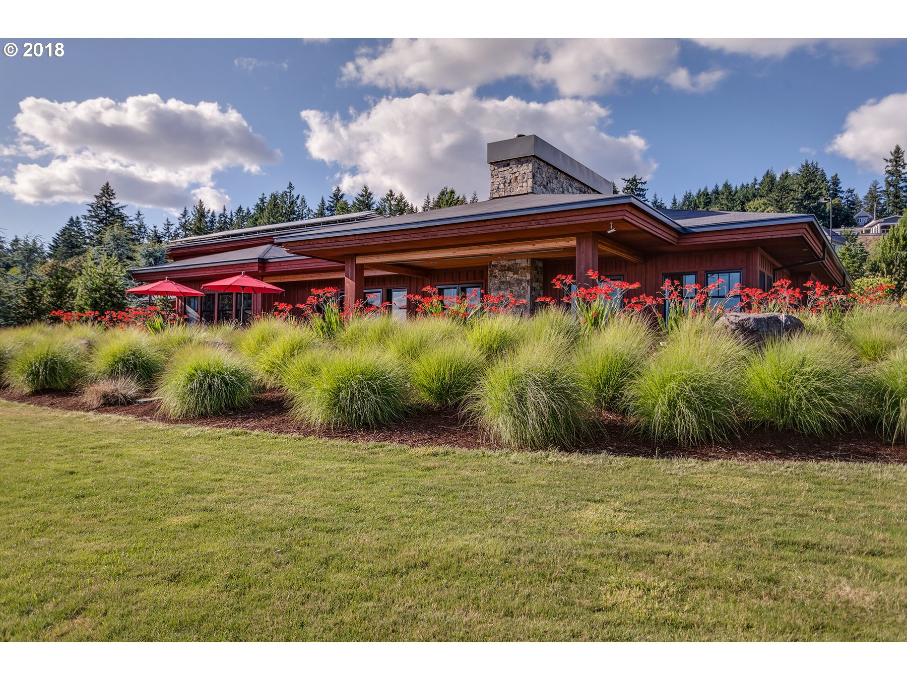 5017 EASTGATE DR SW Wilsonville, Oregon "Forever" Estate designed in 2012 this beautiful and impeccably built 4,840 sq. ft. Prairie-style home on 4.64 exceptionally landscaped, mountain view acres in the Stafford/Wilsonville area is an opportunity not to miss. Solid cedar board&batten exterior and huge stone central wall, T&G maple floors, slab carrera marble. Small energy footprint, 4 bdrms & 4 bths. Level slate patios, outdoor frplc., large waterfall feature & much more!