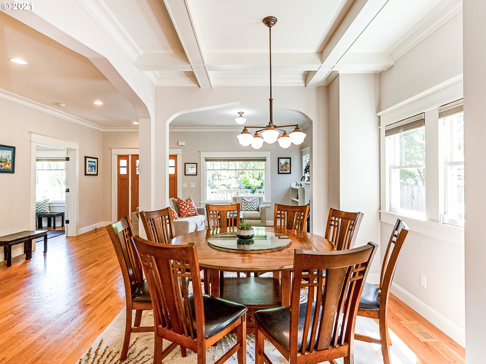 Dining Room-Coffered Ceilings