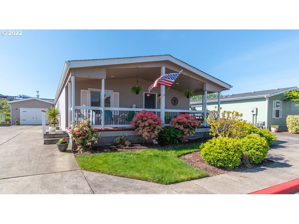 Don't miss this meticulously maintained home in a gated 55+ community. 2 bedrooms on opposite sides of the house + 2 extra sitting rooms, 2 bathrooms, utility and open living area. Owners suite has large bathroom and walk in closet. This home has vaulted ceilings that give an even more spacious feel. Oversized one car garage with overhead storage plus an additional tool/work shed and lots of space for parking. Underground sprinklers, a few raised garden beds and great patio area!