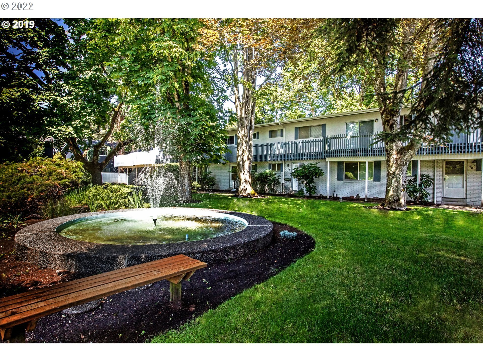 Spotless Close to Oak Way Mall U of O and on main buss line. This Condo has new/refinished kitchen Cabinets with new stainless sink dishwasher refrigerator and counter tops. Nice newer flooring with new vinyl windows/slider to back deck Larger bedroom with a large living room Sets in the back away from the road. Close to laundry at bottom of stairs Dues $211.85 monthly which pay for water sewer garbage Outside renovations being  made at this time new decking and railing Parking is assigned V-20.