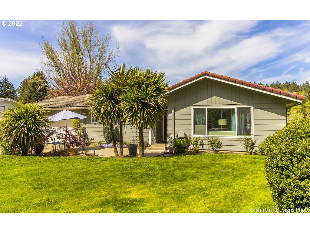 Close in country home on nearly half an acre in Camp Creek Community. 2 spacious bedrooms, 2 bathrooms, sunken living room, updated kitchen w/ breakfast bar, Luxury Plank Vinyl flooring, & pellet stove. Completely fenced, w/ gate across driveway that opens up for RV parking. Covered patio w/comp decking & wired for hot tub. 2 garden sheds & outbuilding w/conduit present. Finished 2 car garage. Prewired for generator backup w/ exterior connection. Panel replaced(2016). Open House 6/4 11:00-1:00