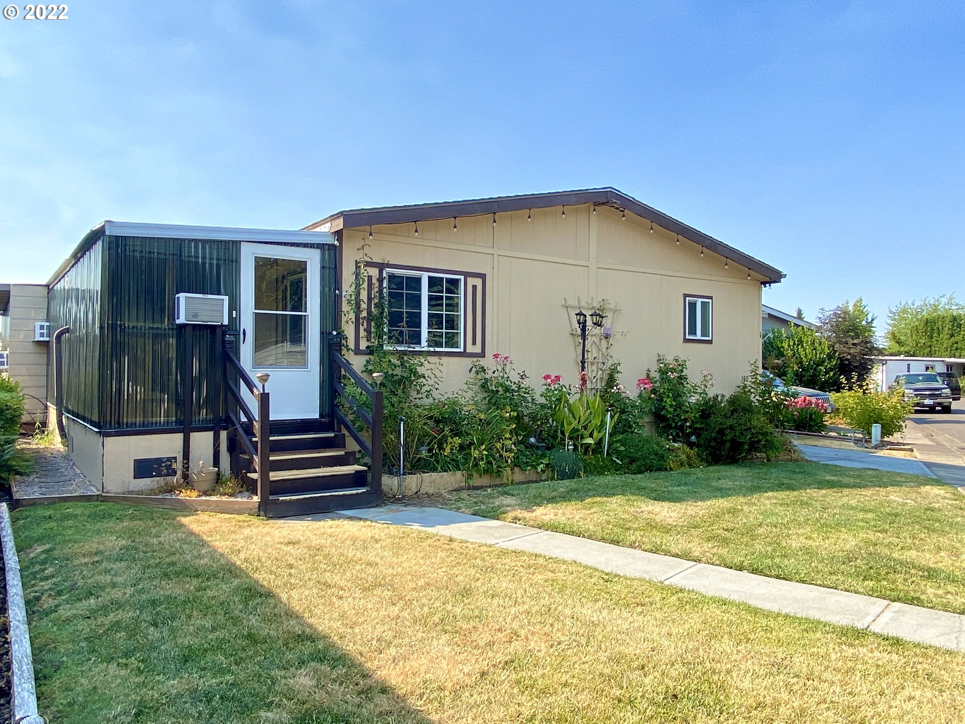 Must be at least 55yrs old to live in park. Own the home, rent the land. Large manufactured home, desirable, clean and quiet Daneland Mobile Home Park. 3 large bedrooms, large family room, dining off kitchen, formal living room. Master bedroom is spacious with large bathroom and closet. Good size laundry room. Space rent $788/mo. includes: Cable and Trash, recycle, yard debris. Clubhouse, pool, spa, library, weight room and billiard room. Must be approved for tenancy in writing with park.