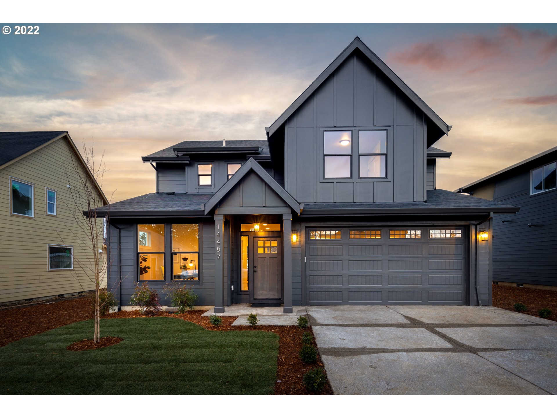 7 New Homes in Oregon City. Handcrafted by Stone Creek Building, an Earth Advantage builder. A blend of Modern and Traditional, lot 7 comes with central AC, On Demand hot water, wide plank flooring, a walk-in pantry, butler's counter, apron sink and a wine fridge. Many thoughtful upgrades include shaving bench in primary walk-in shower with double sinks and walk in closet. Main floor entry office. Covered back patio viewed through an 8'X 8' slider. 9' ceilings bring plenty of space and light!