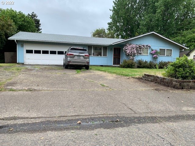 Located near shopping and freeway access. New 35 year roof and new gutters, large sunny 0.22-acre lot with usable fenced backyard with a 10x38 covered patio southern exposure. New ductless heat pump and air conditioning. Refrigerator, stove, washer and dryer included.  Showings to begin 7/15/2022.. Offers reviewed by seller Wednesday  7/20, afternoon.