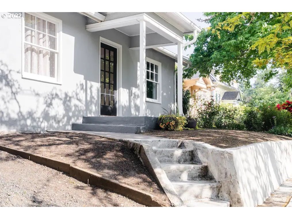 Incredible Opportunity to Own A Move-In Ready & Fully Remodeled University Bungalow! Comes fully furnished & is currently used as a popular Airbnb! All the period charm you want + modernized kitchen w/ sunny eating nook, beautiful tiled bathroom, chevron-pattern LVP floors, fireplace, quaint courtyard, detached garage. Newer roof, gutters, paint, ductless, water heater, cabinets, appliances & much more. Just blocks to Hendricks, Laurelwood, Hayward Field, Prince Pucklers!