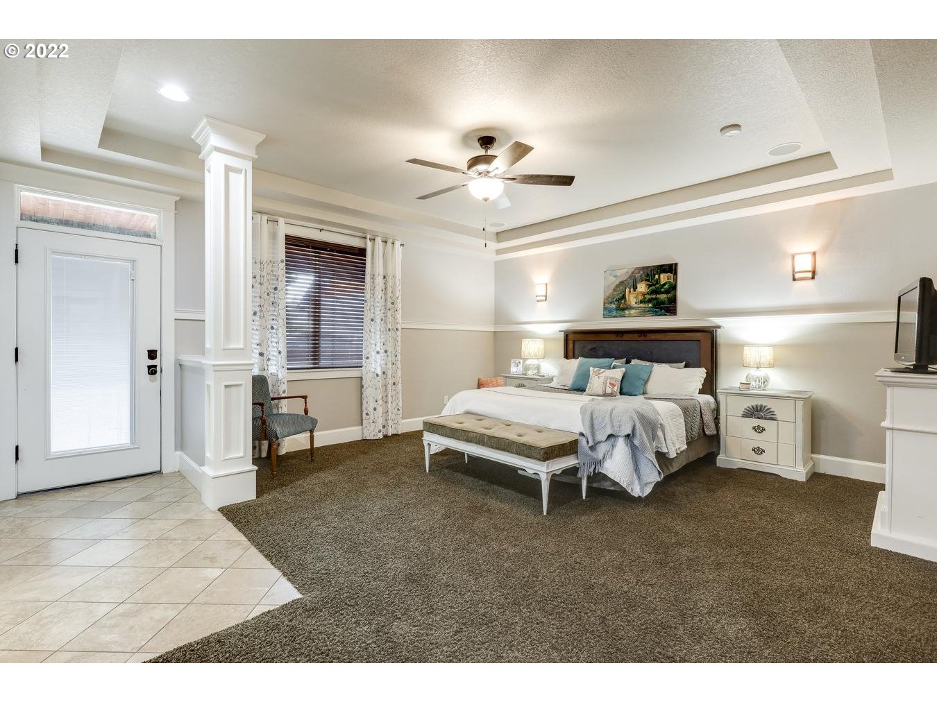 Bedroom, Owner's Suite-Coffered Ceilings