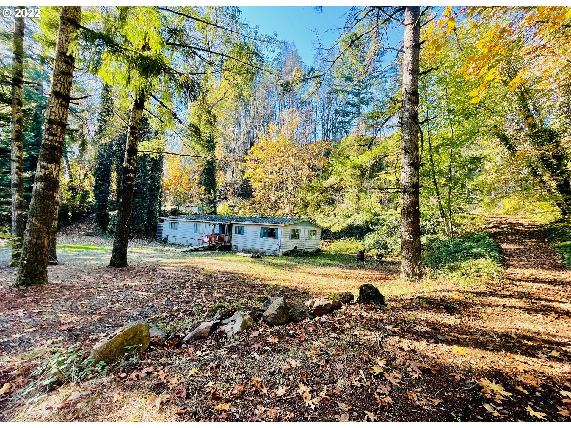 Price Improvement! Over 2 acres across from Mckenzie River! Second level offers river views from this Fishermans paradise! Utilities in place. Well pump and filtration system done. Come build your dream cabin, MFH, or utilize the 48ft shipping container to get started on the latest tiny home trend! MFH has no stated value, small shop as well as pump house. Selling as bare land, seller to do no repairs, etc other than required.