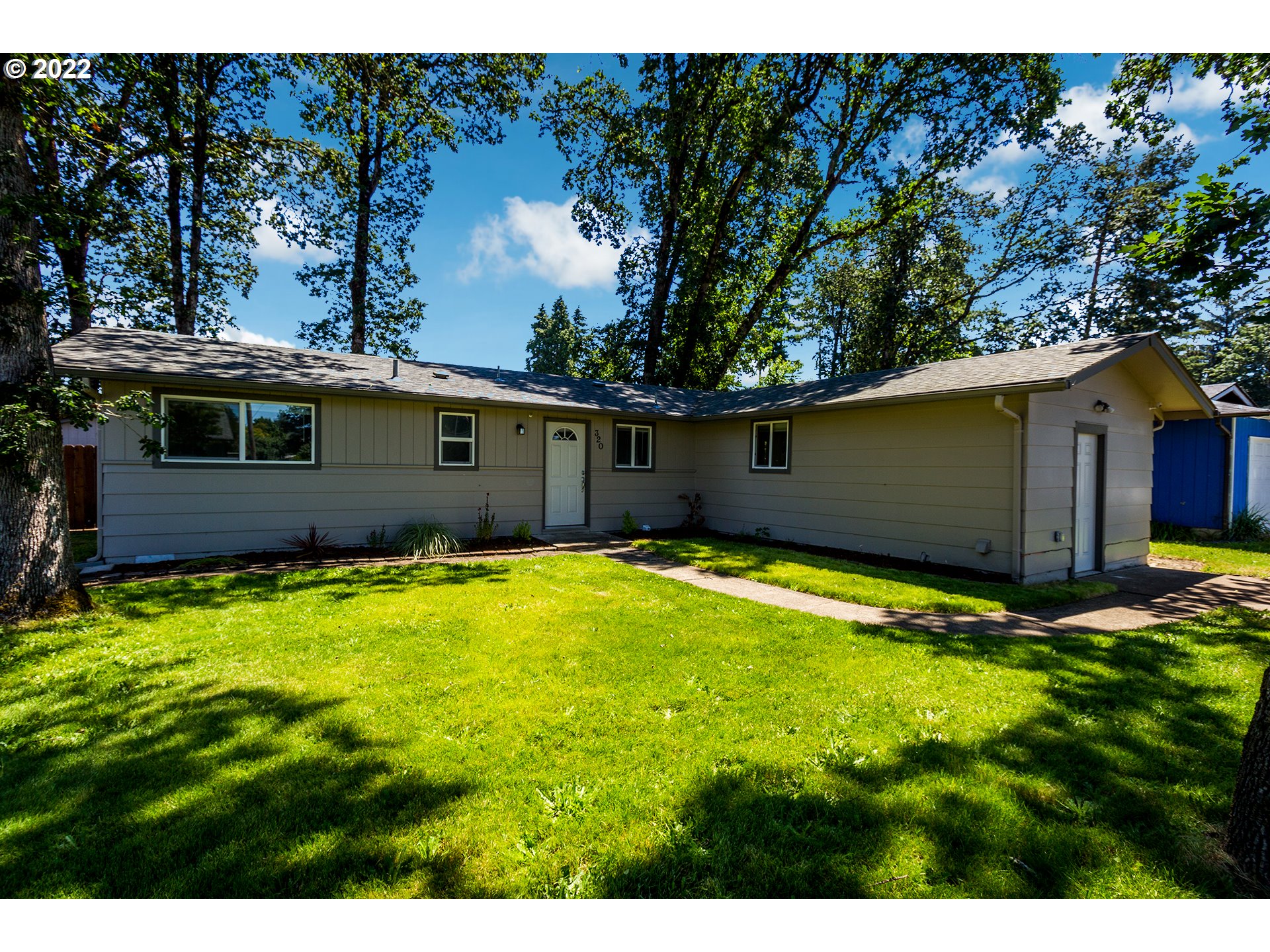 Turnkey and beautifully remodeled with all the ideal amenities! Exterior boasts mature oak trees, newer roof, windows, paint,  RV/camper parking, a huge outbuilding 16X12, a fully fenced private backyard with plenty of room in the front. Interior features new/newer paint, newer shaker cabinets, flooring, light fixtures, countertops, and an efficient ductless system. Close to shopping, schools and parks!