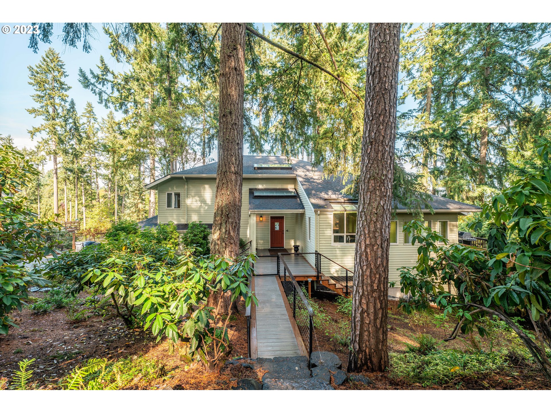 3955 Spring Blvd embodies pristine and prestigious Eugene living from the moment you arrive. This 4-bedroom, 3.5-bathroom residence promises an exceptional living experience enriched with a myriad of tasteful upgrades. Discover your kitchen adorned with granite countertops, top-tier Subzero and Bosch appliances, beautiful White Oak floors that span the living spaces, and a Carrara Marble main level primary bathroom with heated floors that also exudes elegance. But the allure doesn't end there. This smart home is equipped with a range of modern features to make daily living effortless and enjoyable. As you explore, you'll be captivated by the expansive views that stretch out before you, setting the stage for relaxation and indulgence. With approximately 3,605 square feet of living space, including a finished basement complete with wine racks and a pool table, this home provides ample room for entertaining, pursuing creative projects, and embracing the joys of daily life. Don't miss the opportunity to call this remarkable property your own.