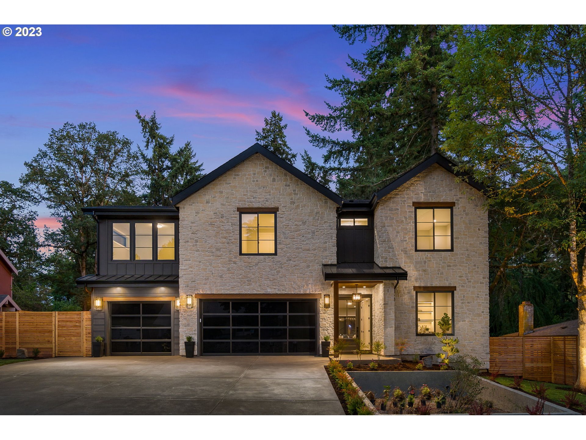 Luxury home builder New Look Development welcomes you to 4200 Old Gate Road located in the heart of Lake Oswego Oregon. This innovative floor plan was created to take full advantage of the homesite and offer a high degree of livability for today's modern lifestyle. The open concept main floor features a great room with a collapsable 16' x 8' panoramic door system inviting the outside in. A gourmet kitchen is equipped with high end stainless steel Dacor appliances. Custom cabinetry continues into the oversized walk-in pantry and dining area. Upstairs the primary suite features a fireplace and large picture windows accompanied by a spa-like bathroom, accented with heated tile flooring that extends into the steam shower, dual sinks and an oversized freestanding tub. A custom walk-in closet finishes off this upscale retreat. This home includes a junior suite on the main level with a closet and upscale bathroom complete with heated tile flooring, walk-in shower and quartz countertops. A private outdoor living and entertainment area include a gas fireplace, built-in gas BBQ, refrigerator and electric heating system for year-round use. This home is not to be missed and won't last long!