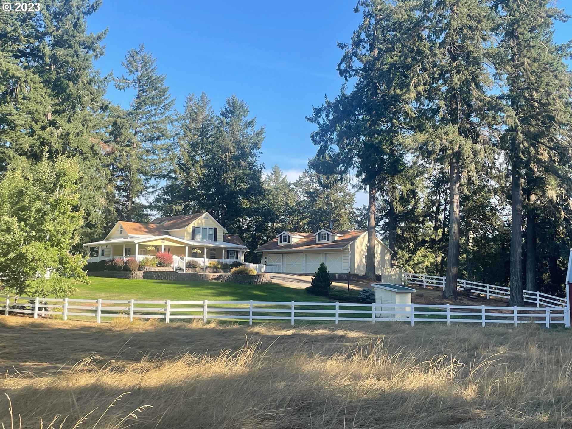 82044 MAHR LN Creswell, Oregon Price Reduced!32 acres! Beautifully remodeled 3 bedrm, 2 bath. Large covered wrap around porch. Great for outdoor seating and entertaining. Nicely landscaped, underground sprinklers. Great views! The home has been amazingly and delightfully remodeled. The kitchen with an island opens to the dining room and living room. 3 charming bedrooms. A small bonus room off the large upstairs bedrm. The 2 bathrooms are all new and beautifully done. You must see this home to appreciate the skill and labor of love that has transformed it! The large barn has 4 stalls a hay loft, also lots of room for RV, boat or quads. Pasture and acres with trails to ride, hike or roam! Also seasonal creek and pond. Estimated 200k in timber value on back hill. Property includes a generator for emergency power back-up, supplies house and water supply from holding tank, also propane fireplace. Home has HVAC with heat pump. Newer vinyl windows.