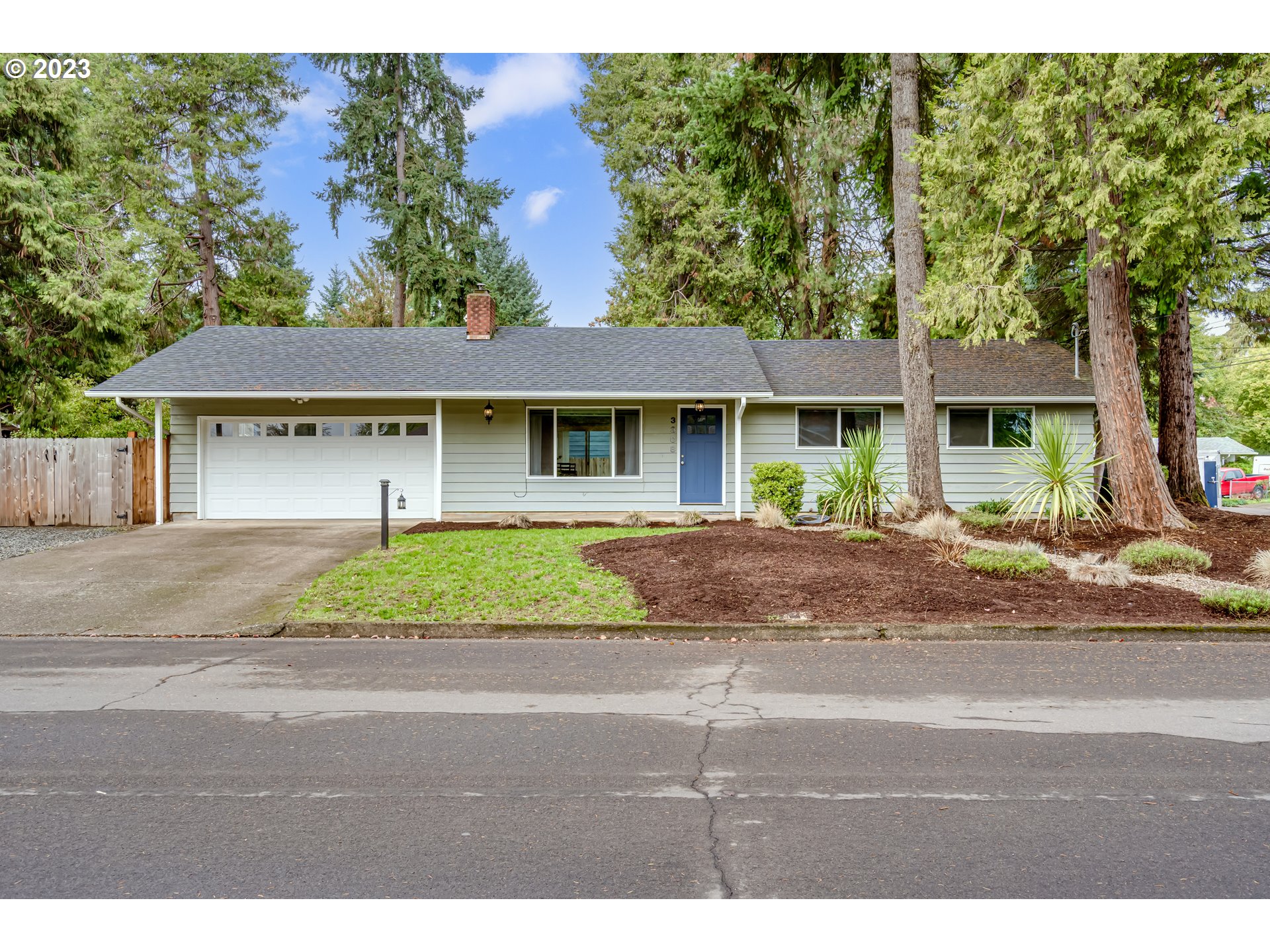 This beautiful ranch style home sits on a large corner lot, on a quiet dead-end street, in a desirable Santa Clara neighborhood. It's a light and bright 3-bedroom 2-bath home, enhanced by a cozy pellet stove, and was comprehensively remodeled in 2016. The renovations included a new roof, new water heater, new kitchen with stainless steel appliances, energy-efficient vinyl windows, refinished hardwood floors, remodeled bathrooms and more! Lots of room for cars and toys in the extra-deep two-car garage and RV parking area. More bonuses include a fully fenced low maintenance backyard, mature trees, a fire pit, horseshoe/corn hole designated area, cement patio, and small wood deck just off the primary bedroom. This property is designed for easy living and comes with the added bonus of County taxes! Don't miss out on this incredible opportunity to make this delightful Santa Clara abode your own!