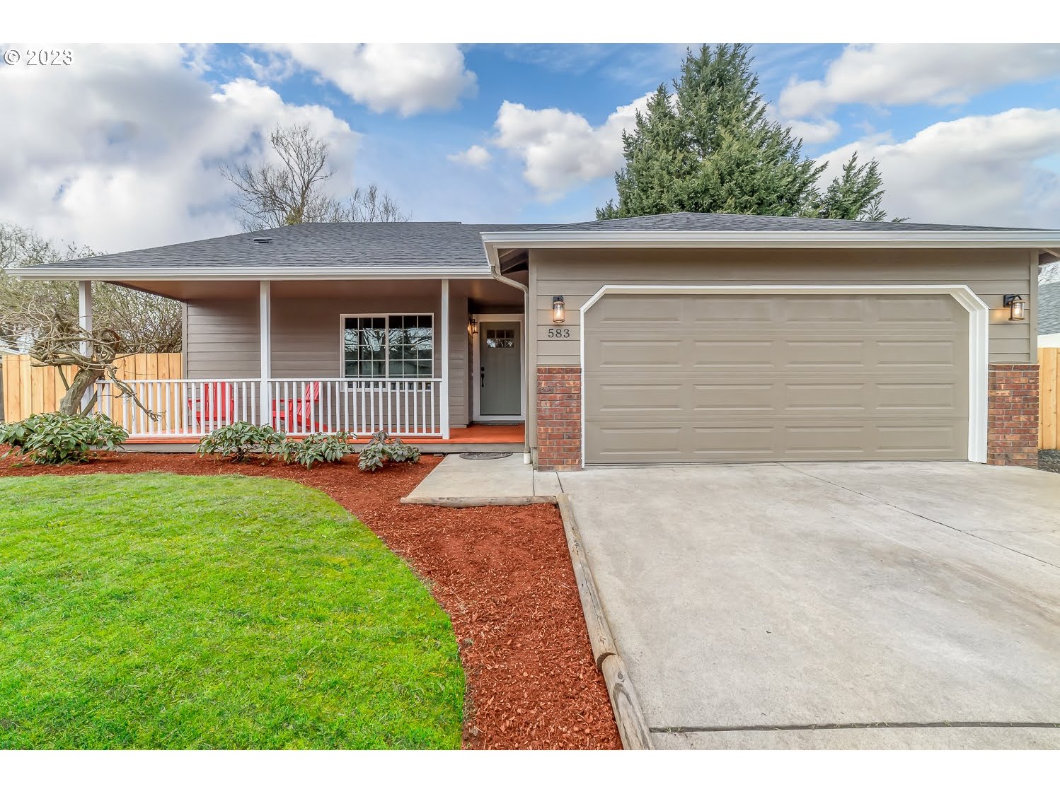 Come view this completely updated home in the heart of Creswell. This home has been brought back to life with new paint, inside and out, and new light fixtures. New roof! The flooring has been updated with carpet and laminate throughout. The kitchen features granite countertops, tile backsplash, and stainless appliances. French doors lead to a new back deck and a private fenced yard with a tool shed. Enjoy plenty of parking with a spot for an RV or boat.
