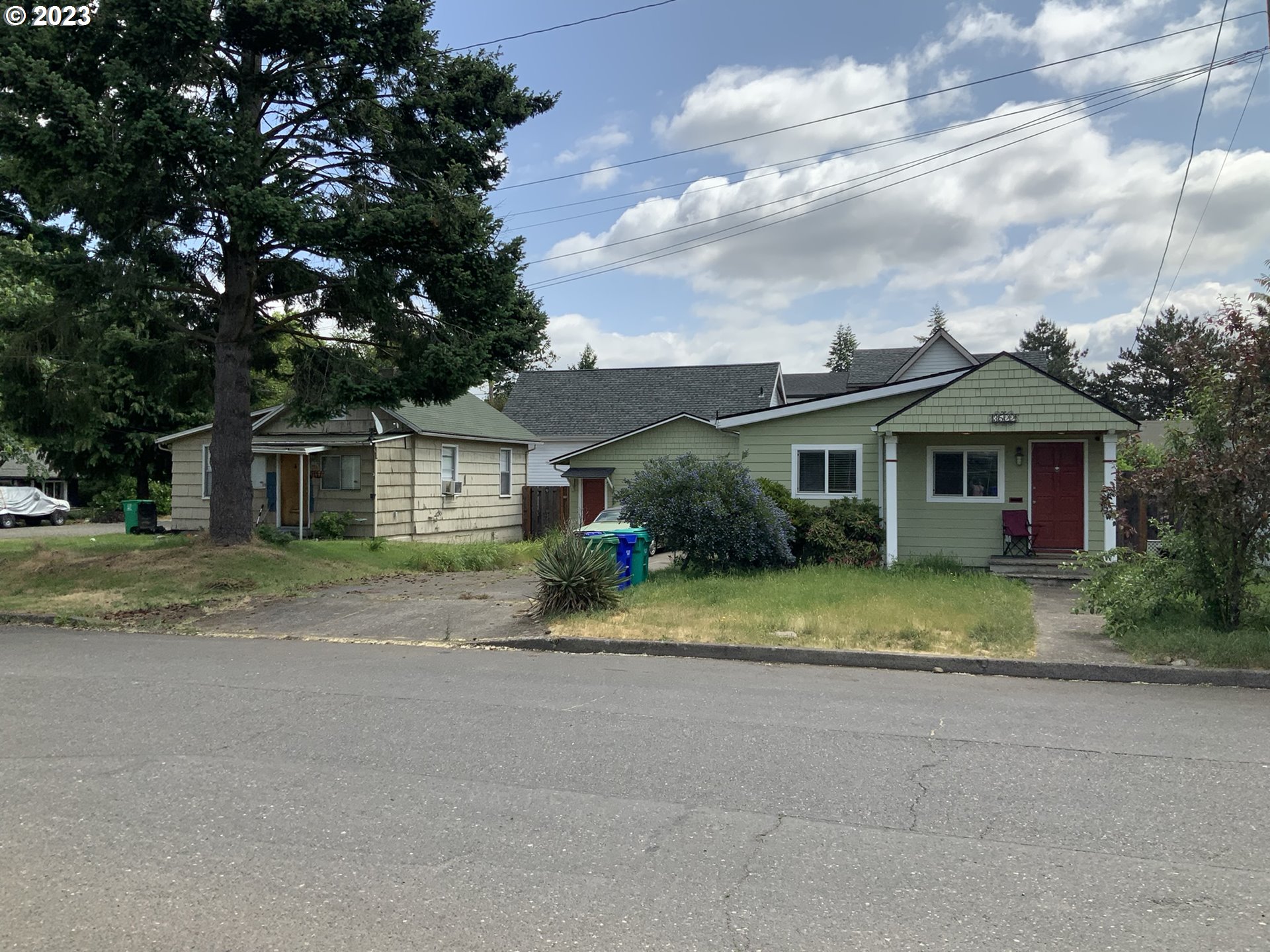 One lot, 2 dwellings. Listing info is for house @3522 NE 61st Ave. Current occupant is on a lease through 02/01/2024. ($2175) Adjacent house @3538 NE 61st Ave is 560 sf with 1 bed/1 bath and leased ($1350) through 1/8/2024. Great opportunity to have two rental properties or live in one and draw income from the other.Some upgrades have been done to both houses. Water heaters are newer, flooring, most appliances, some windows...garage to main house (3522) has a half bath.Showings require a minimum 24hour advance notice prior to appointment time. Contact Lorilei Ritmiller directly. No disturbing tenants or walking the outer perimeter without Sellers Broker present.