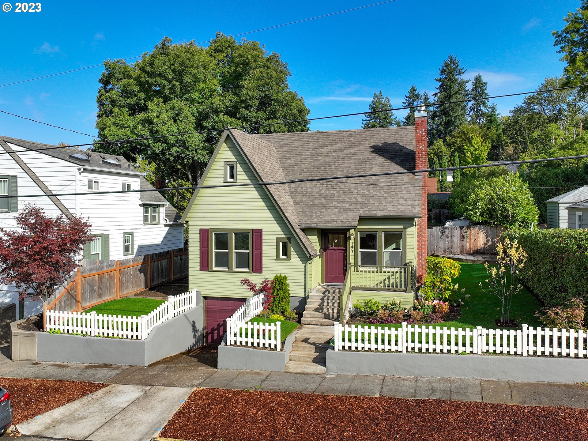 Discover a beautifully preserved craftsman home where classic charm meets contemporary luxury. Just a five-block leisurely walk away from U of O, Edison School, and the bustling 19th and Agate Street, its location is unbeatable. Perfect for university professionals, parents, students, or anyone who values being close to education and vibrant city life. Recent Renovations: In 2013, the kitchen underwent a transformative redesign to cater to modern lifestyles. It now boasts an exquisite gourmet kitchen equipped with a spacious island, gas cooking range, sleek stainless exhaust, granite countertops, a cozy seating area, and an integrated wine cooler. The bathrooms were revamped and now feature modern fixtures, travertine tub surrounds, and tile floors. The upstairs bathroom invites relaxation with its spa-like walk-in shower. Interior Highlights: Experience the luster of freshly refinished hardwood floors and the coziness of a modern gas fireplace. Fresh interior paint adds a touch of newness, while new plush carpeting graces the downstairs bedrooms and stairway. Stained cabinetry and newly installed blinds further elevate the home's inviting ambiance. 2023 Upgrades: Exterior enhancements include new shutters, a welcoming front porch with railing, a side porch, a back door deck, and a charming picket fence, amplifying the home's quaint allure. The front yard's transformation is complete with newly installed sod, an efficient irrigation system, tastefully chosen plants and trees, enriching the home's street presence.Looking for extra space for an office or storage? Explore the possibilities in the spacious dry full basement. Whether you need a dedicated office, a playroom, space for a home business, or simply more storage, this basement has you covered. Please note that there won't be any open houses. To arrange a viewing of this home, get in touch with the listing agent or your own agent today. Don't wait ? this home is expected to sell quickly!