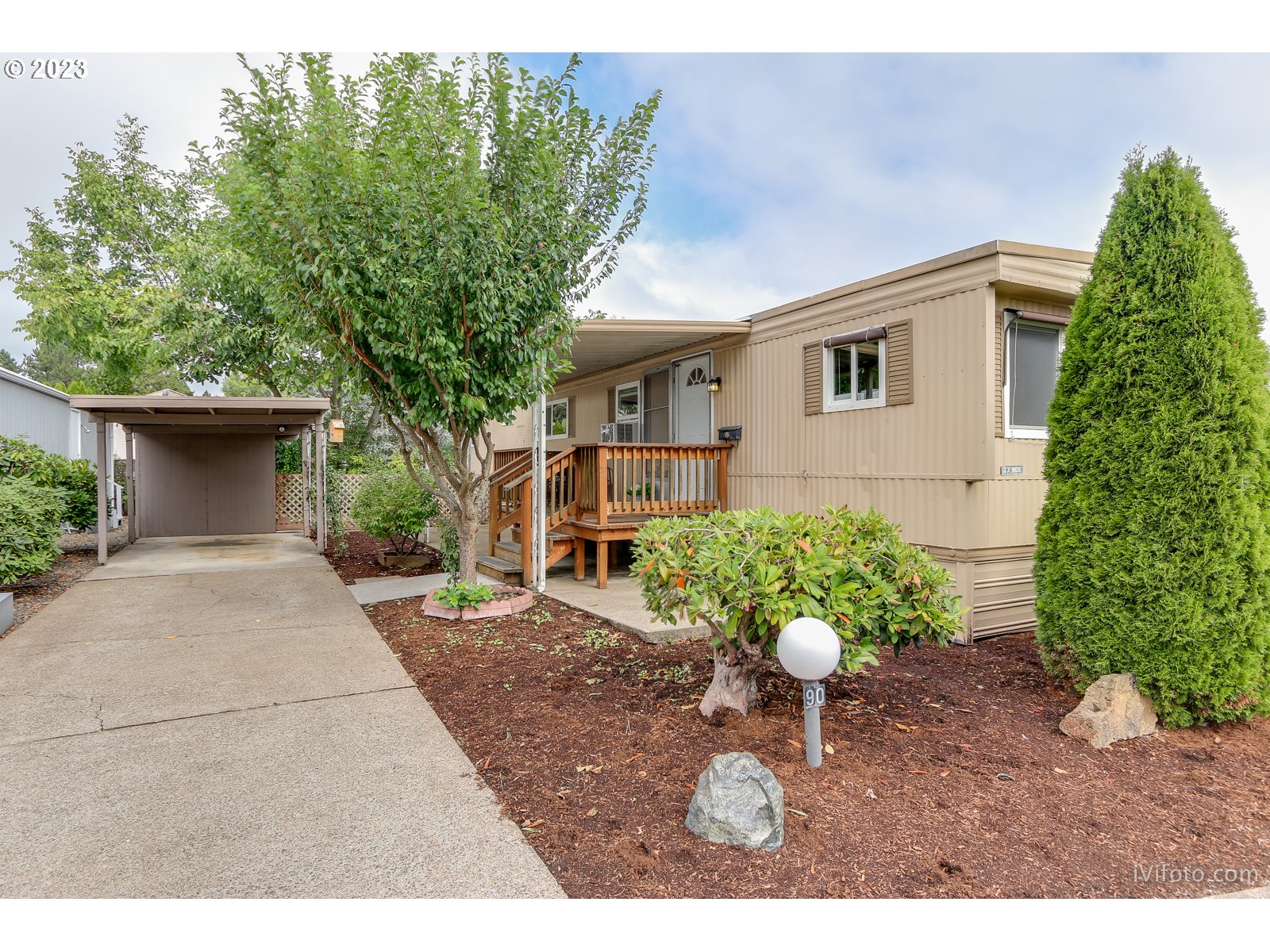 Charming 2 bedroom, 1 bath home in the Monta Loma 55+ Park. Nice updating in kitchen, vinyl windows, wall AC, and new carpet as of Sept 2023. Appliances stay with the home: fridge, stove & washer/dryer. Fenced yard, carport, deck & tool shed. Space rent is $900/mo and park approval needed as part of an acceptable offer. Park amenities include: dog park, meeting room, exercise room, and a library. Open Sat & Sun 1-3pm.