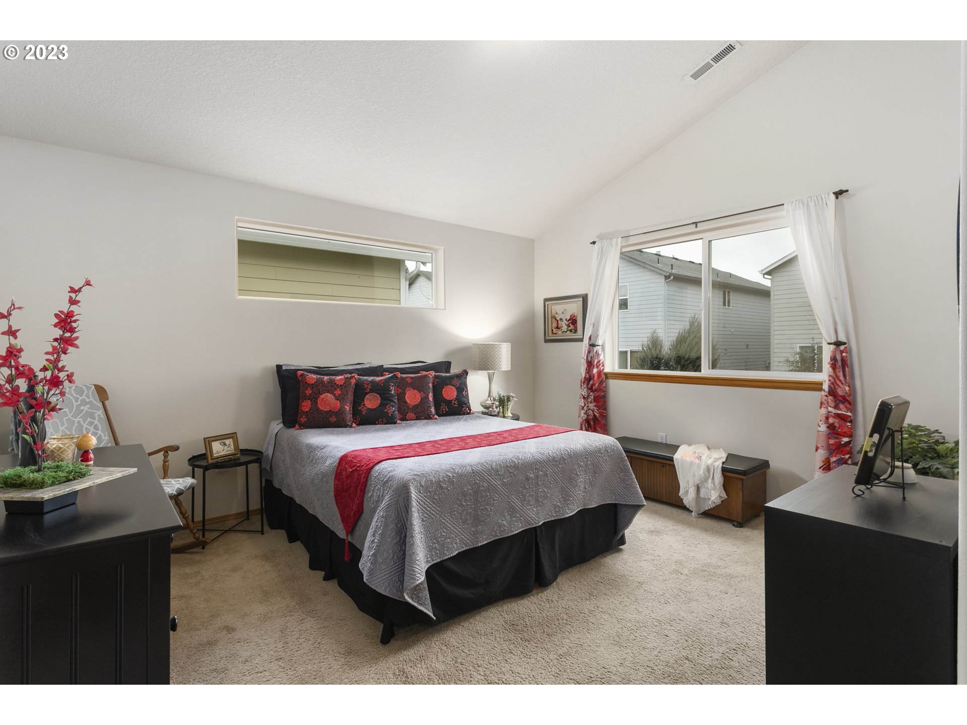 Owner's Suite Bedroom-Vaulted Ceilings