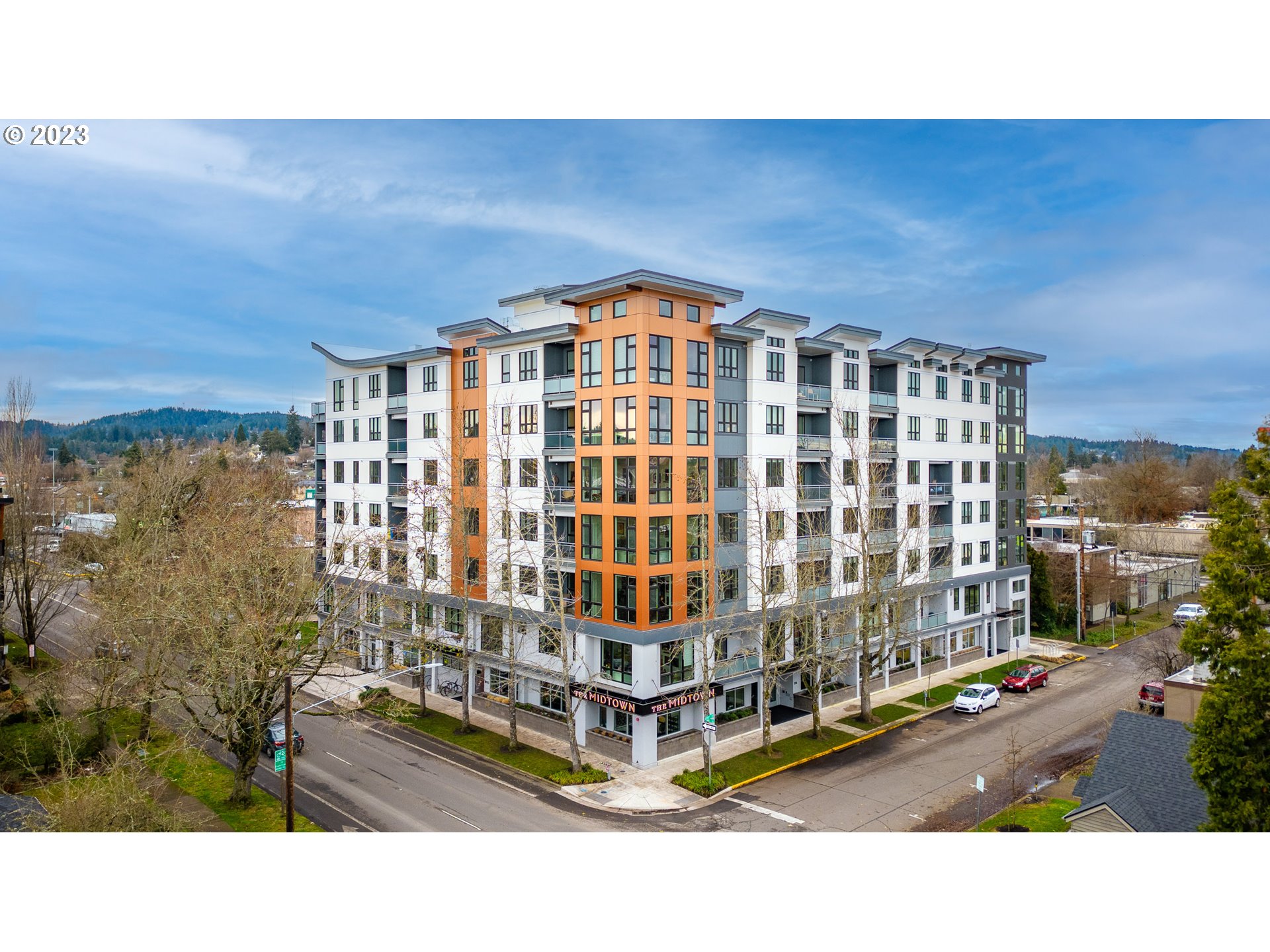 Rare opportunity to own one of the most luxurious condos to ever hit the market in Eugene. Walking distance to Downtown and the University of Oregon, Unit 603 is a corner unit featuring floor to ceiling windows with both north & east views. Enjoy watching the sunrise from your private patio and wall of windows. 603 features hardwood floors, upgraded custom closets, superior appliances, and remote operated custom blinds throughout. The Midtown is fully secured and comes with deeded parking spot.