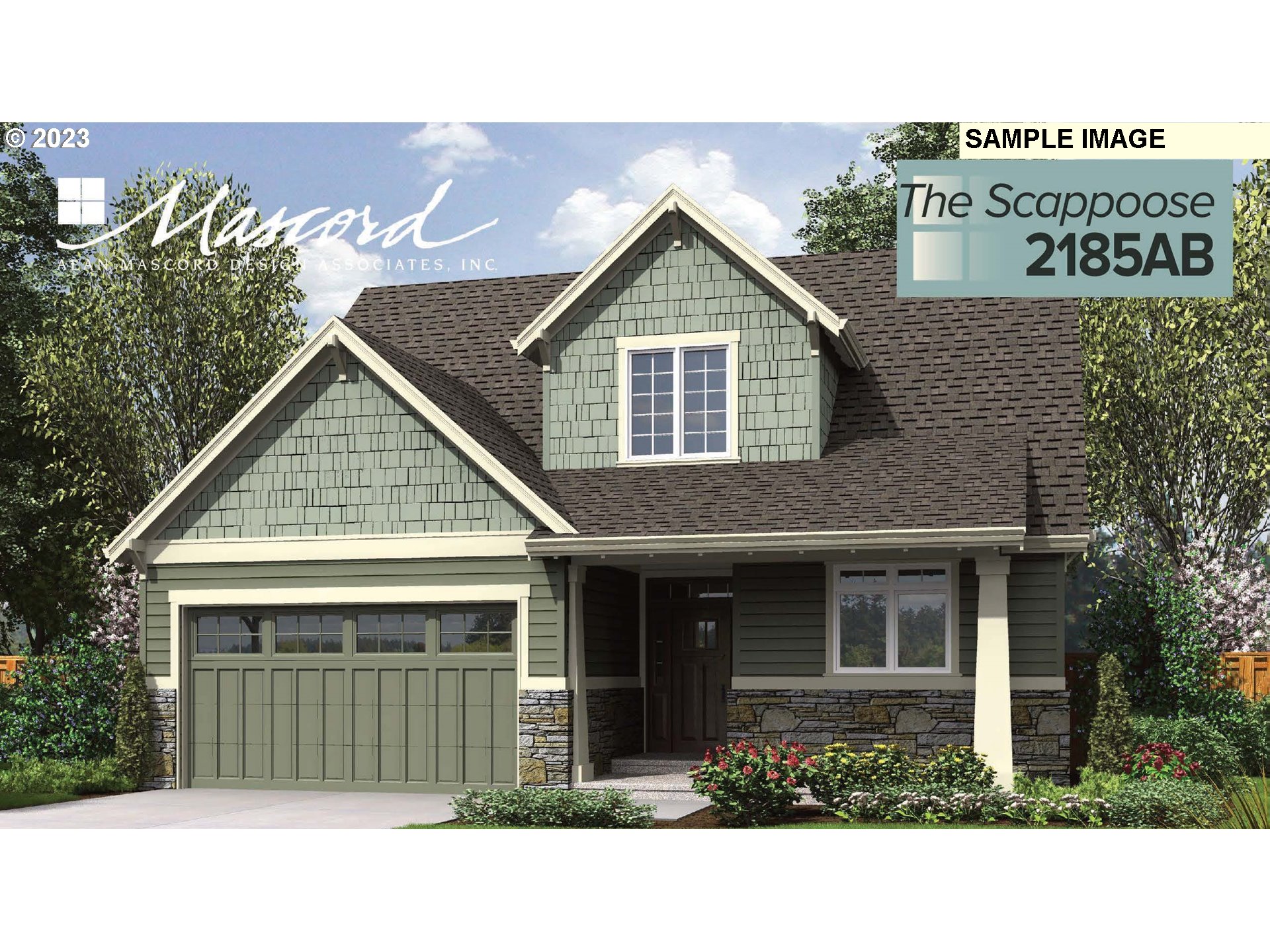 The Scappoose floor plan! Main level master in the newest subdivision in Veneta, Madrone Ridge. 3 bedroom floor plan with loft or the option of a 4th bedroom. 2074 total sq ft with oversized attached garage.