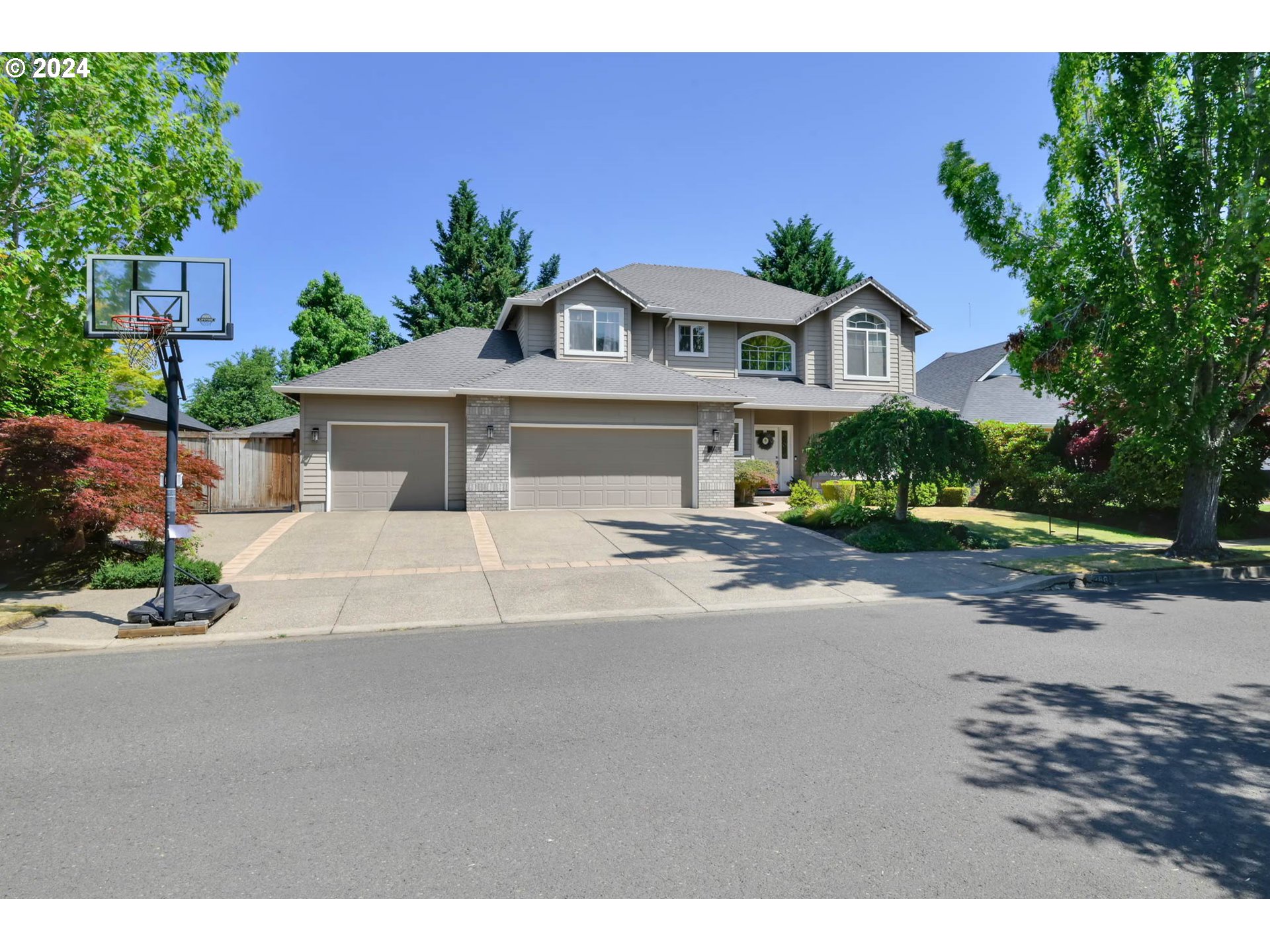 Discover this lovingly cared-for traditional home in the beautiful Crescent Meadows neighborhood. Featuring a spacious 3-car garage additional RV parking and a manicured fenced backyard, it offers both practicality and charm. Inside, the great room with high ceilings, rich hardwood flooring and gas fireplace welcomes you with warmth and space, ideal for gatherings. The kitchen boasts modern appliances and a cozy breakfast nook, complemented by a formal dining room for special occasions adjacent to the formal living room. Upstairs, the primary suite includes a luxurious soaking tub, separate shower, and a generous walk-in closet. Three additional bedrooms, a large laundry room and a full bath complete the upper level. Outside, enjoy the serene backyard with its sprawling lawn underground sprinklers, raised garden beds, tool shed and inviting covered patio area, perfect for outdoor enjoyment. Located in a sought-after area known for its quality and elegance you won't want to miss the opportunity to make it yours. Schedule a tour today!