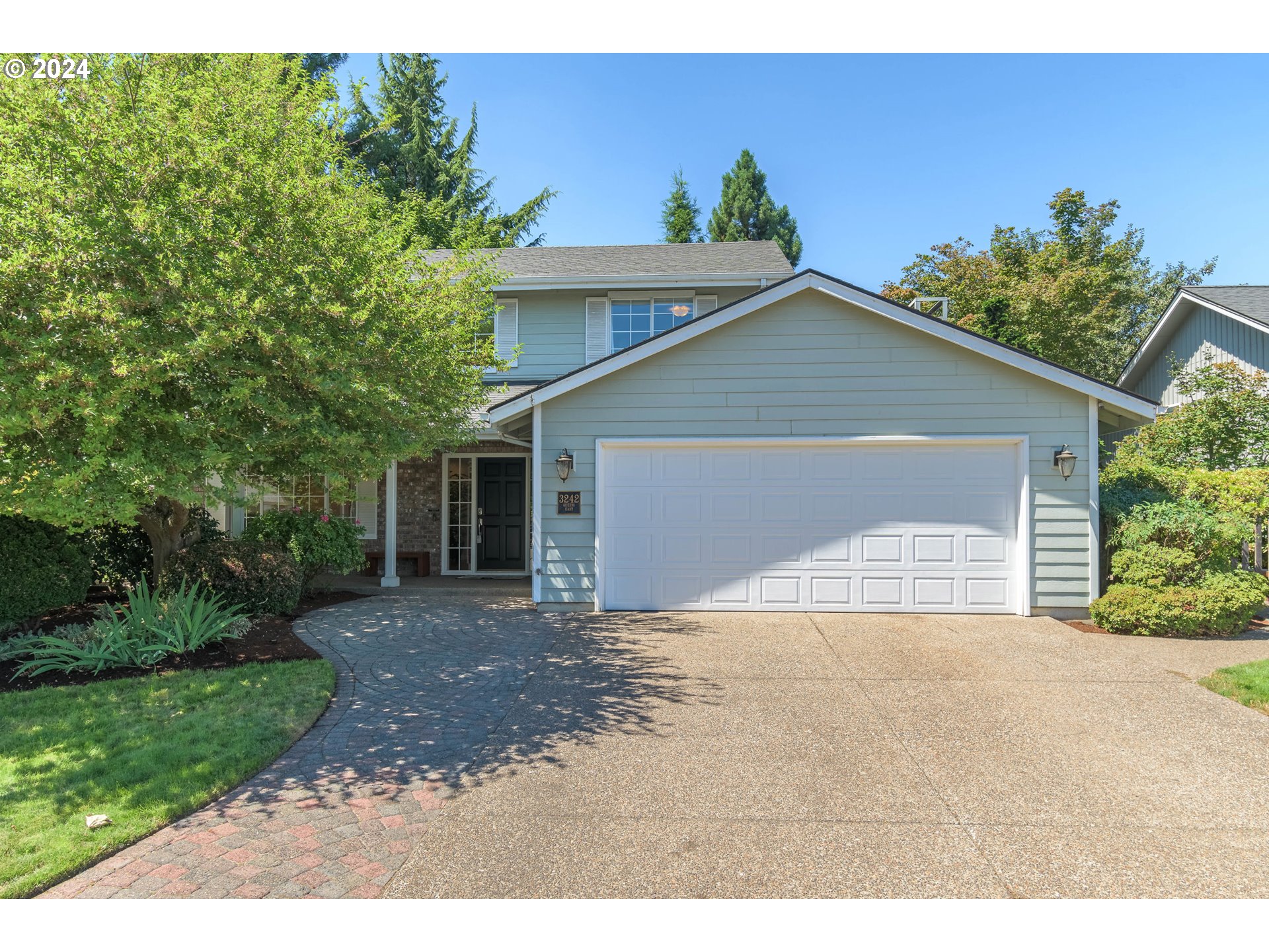 Nicely maintained & updated 4+ bedroom home in amazing, centrally located Willakenzie neighborhood! The main level features newly refinished hardwood floors throughout, updated kitchen w/ quartz counters and stainless appliances (including gas range!), spacious living and dining room, cozy family room w/ gas fireplace, breakfast nook w/ French doors leading to the backyard plus powder room and laundry. Upstairs you'll find a private owner's retreat with sleeping area, office/flex room, large walk-in closet and attached bathroom w/ tile & walk-in shower. There are also 3 more bedrooms and another bathroom upstairs which gives plenty of room for everyone! The private yard is a real treat with large wood deck, pergola w/ fragrant jasmine, newly seeded grass, nice landscaping, lots of flowering plants, gorgeous shade trees plus covered front porch. 2-car garage, central heat and air, cement siding, underground sprinklers in front & back, and super comfortable floor plan. All this and set in a quiet cul-de-sac within a wonderful neighborhood that is very conveniently located with easy access to parks, schools, shopping, restaurants, freeway, etc. Truly a must see!