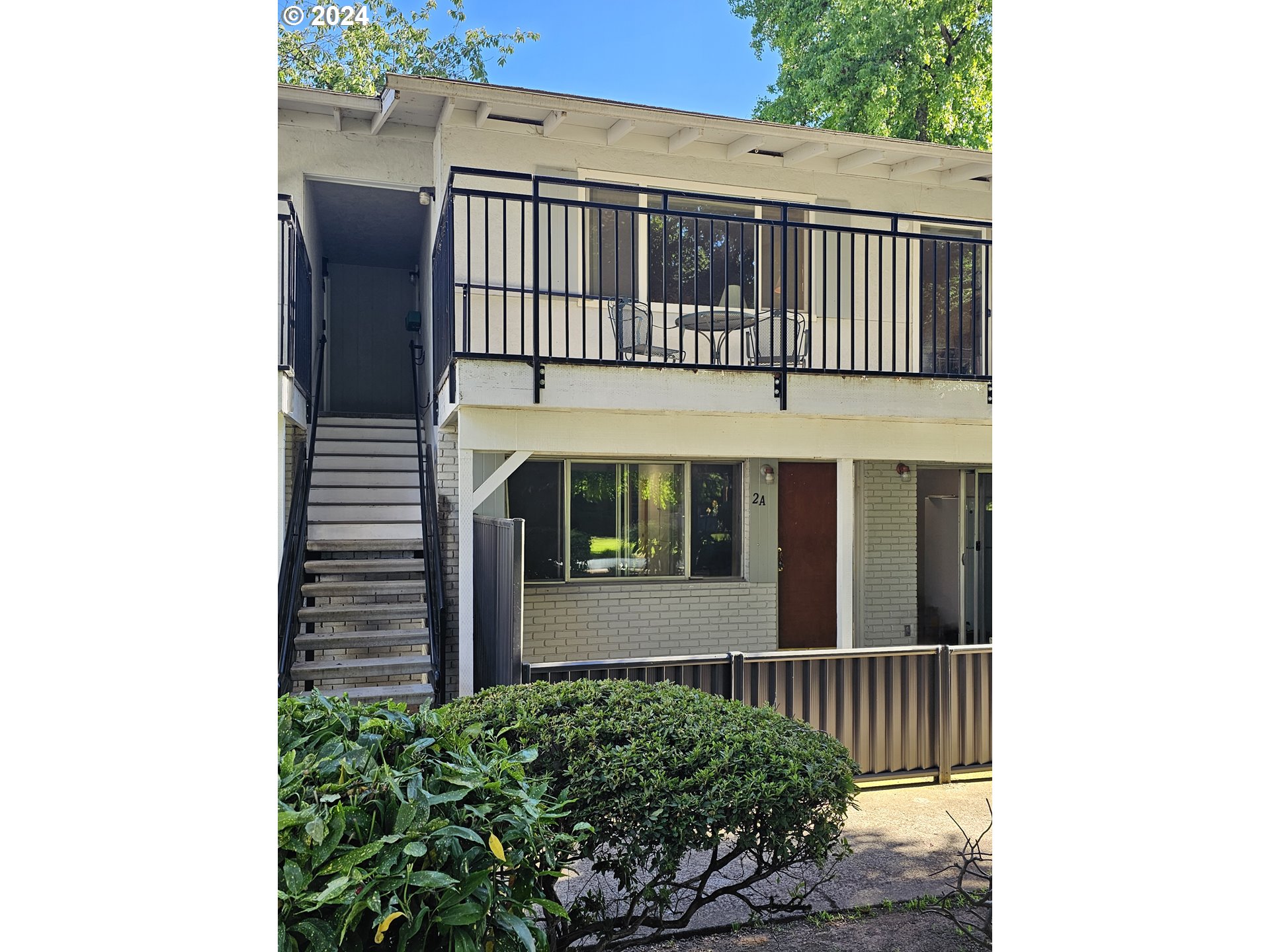 Calling all owners and investors!! This lovely 1 bedroom, 1 bath upstairs condo with large newly refinished balcony & railings is tucked away in a private and serene complex with just 17 units in the highly sought after Ferry Street Bridge area. The location is within close walking distance to the upscale Oakway Center, Trader Joe's, many other shops & restaurants, and the Eugene Country Club & golf course. Plus, it's only about 5 mins to Alton Baker Park, Pre's Trail, the Willamette River bike path, Autzen Stadium & PK Park, and less than 3 miles to the University of Oregon. Priced below market value, this light and bright home features a newer dishwasher and fridge in '22, updated carpet, water heater, vinyl windows, a large bathroom with non-skid tub, & lots of storage space. The complex has it's own pay for use laundry and the unit has 1 assigned parking space that could even fit a small trailer or RV (no HOA restrictions on such vehicles, plus the potential of privately renting another parking space). Water, sewer, garbage, parking lot security cams, and grounds maintenance is included in the super low HOA fee of just $172.43/mo. Hurry before it's gone!!!