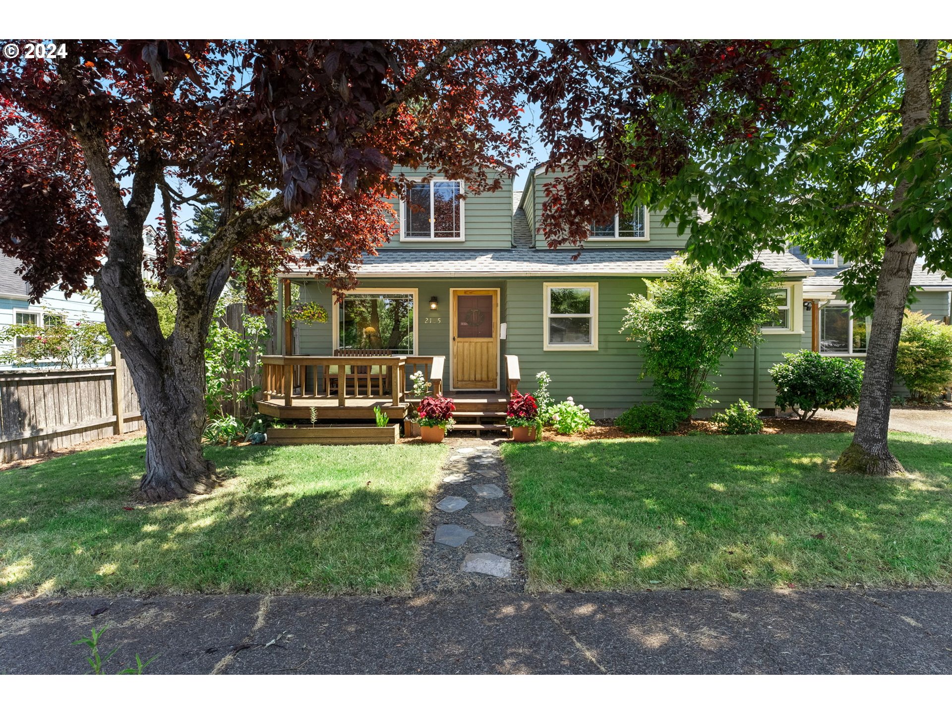 Step into this Vintage Craftsman-style charmer, perfect for the urban farmer seeking modern conveniences. Nestled on a quaint neighborhood street, yet moments from the city's vibrant energy, this home invites you to pause and admire its flower beds and welcoming front porch. Inside, you'll find enchanting built-ins and cozy rooms that echo the home's 1930s appeal. The spacious kitchen and large dining room are perfect for gatherings, while the upstairs bonus room offers versatile spaces for a home office, nursery, play area, or meditation spot. Garden enthusiasts will love the backyard with its wooden deck complete with raised beds for vegetables, a variety of established fruit trees and bushes, tool shed, and a small workshop. There's even a designated area for chickens, plus ample space for games or letting pets run free in the fenced yard. Bike enthusiasts will appreciate the dedicated storage areas for their gear. Some of the modern upgrades over the years include a 30-year roof installed in 2020 with transferable warranty, triple-pane windows on the main level for a quiet haven, heat pump for cooling and heating, bathroom remodels, and more. Conveniently located near restaurants, shops, schools, and parks, this home offers the perfect blend of tranquility and accessibility. Spend less time commuting and more time enjoying the local community of Far West and Friendly neighborhoods. Embrace the opportunity to become an integral part of the home's narrative.