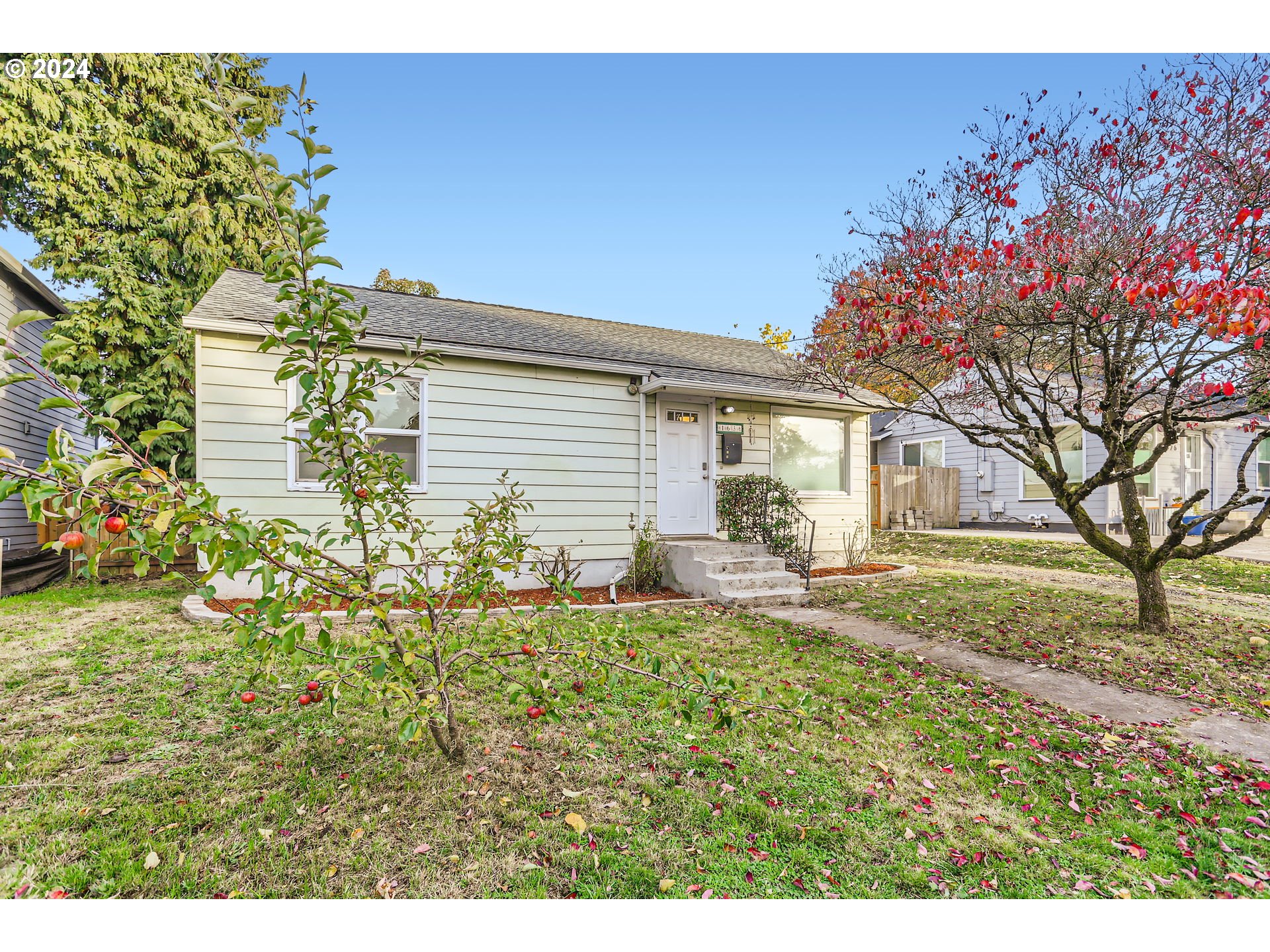 So much packed into this well-priced Cape Cod in the popular Montavilla neighborhood. Freshly painted with two bedrooms and a beautiful new bathroom. This home sits on a huge, level lot with a 15'x25' out-building/workshop. Off-street parking, new roof, energy-efficient mini-splits thru-out. Includes refrigerator, dishwasher, washer/dryer. Quick access to freeways, airport and all NE Portland offers. Easy to see, don't miss out. [Home Energy Score = 9. HES Report at https://rpt.greenbuildingregistry.com/hes/OR10234262]