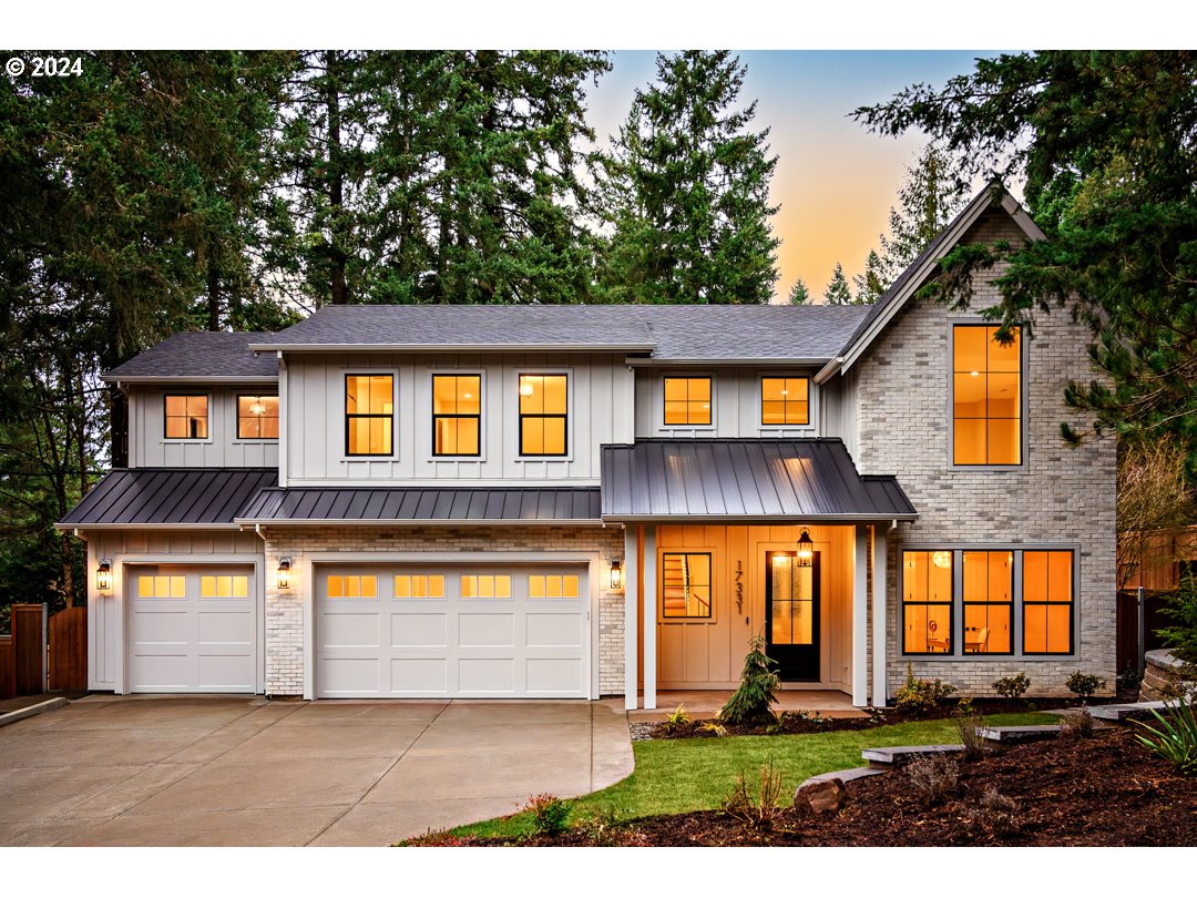 Special Extended, Feb 24th and 25th 2024, Sweetheart Special $20k incentive w/ accepted offer & 30-day close. Proudly presented by the winning-most Builder of ALL Street of Dreams; with 54 individual awards & 9 Best of Show Awards. This Street Of Dreams quality home, w/ coveted Lake Oswego Schools & Palisades Park Community Club Boat & Lake Easement. The home boasts 4 bedrooms and 4 bathrooms & a 3plus car garage(lots & lots of storage). Some of the features included are as follows: Professional grade appliances which include a cabinet matching, paneled refrigerator, stainless steel gas cooktop, double wall ovens, dishwasher, a microwave drawer, & a wine reserve. The kitchen proudly wears polished Quartz Terra Luna on the Island with quartz countertops & a decorative tile backsplash. The Kitchen cabinets have been extended up to the 10-foot ceilings & include extra storage on the back of the island. The Great Room is home to a floor-to-ceiling Contemporary style gas fireplace w/ floated cabinets on each side & a rift-cut Oak mantle. There's a 12-foot "glass wall" stacking slider that gives way to the outdoor covered living area w/ two ceiling mounted electric heaters & a second gas fireplace.  The main floor is also home to a Pocket Office, a Den w/ adjacent full bath that doubles as a main floor guest suite, a dedicated BBQ porch & a Mud Room space.  Upstairs you'll find three generously sized bedrooms, an oversized laundry room, a spacious, partially vaulted Media Room and an elegant Primary Bedroom Suite. The spa-like Primary Bathroom has an oversized, mud-set decorative tile shower with a free-standing tub(with tiled wainscot) You'll also find heated tile floors & a heated towel rack & 2 walk-in closets with built-in organizers. For convenience & comfort, the home includes a High-Efficiency A/C with an Efficient Furnace in addition to pre-wired car charger & pre-plumb central vac-system.