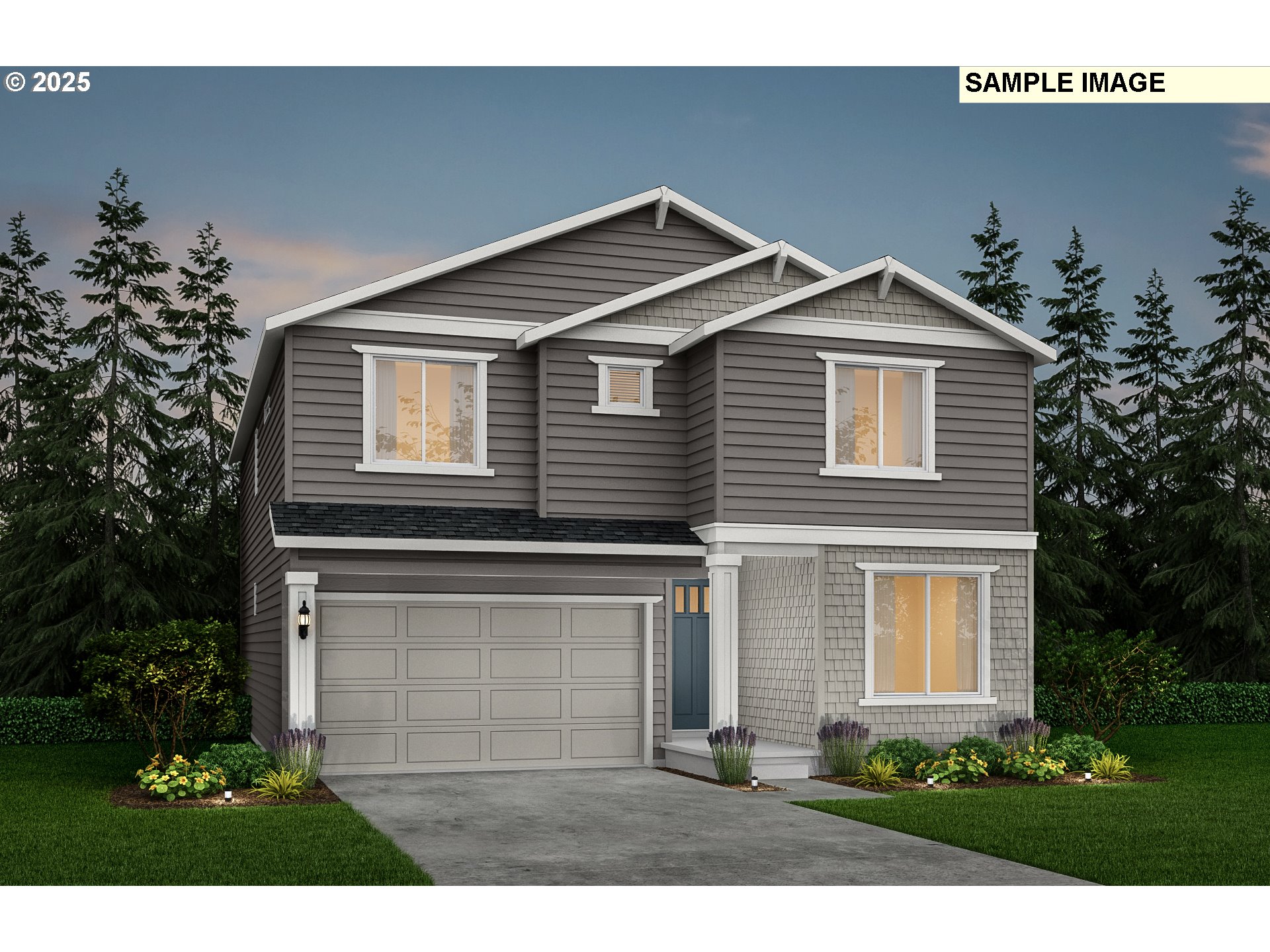 Estimated completion April-June 2025. Bed with full bath on the main, along with a den. Extended covered back patio with fireplace, 4 additional bedrooms upstairs with large loft. A/C, front and back sod with sprinklers, and fencing included. Stop by the sales office to learn more! Open 7 days a week, 10am-5pm. Photos are of model, not actual home.