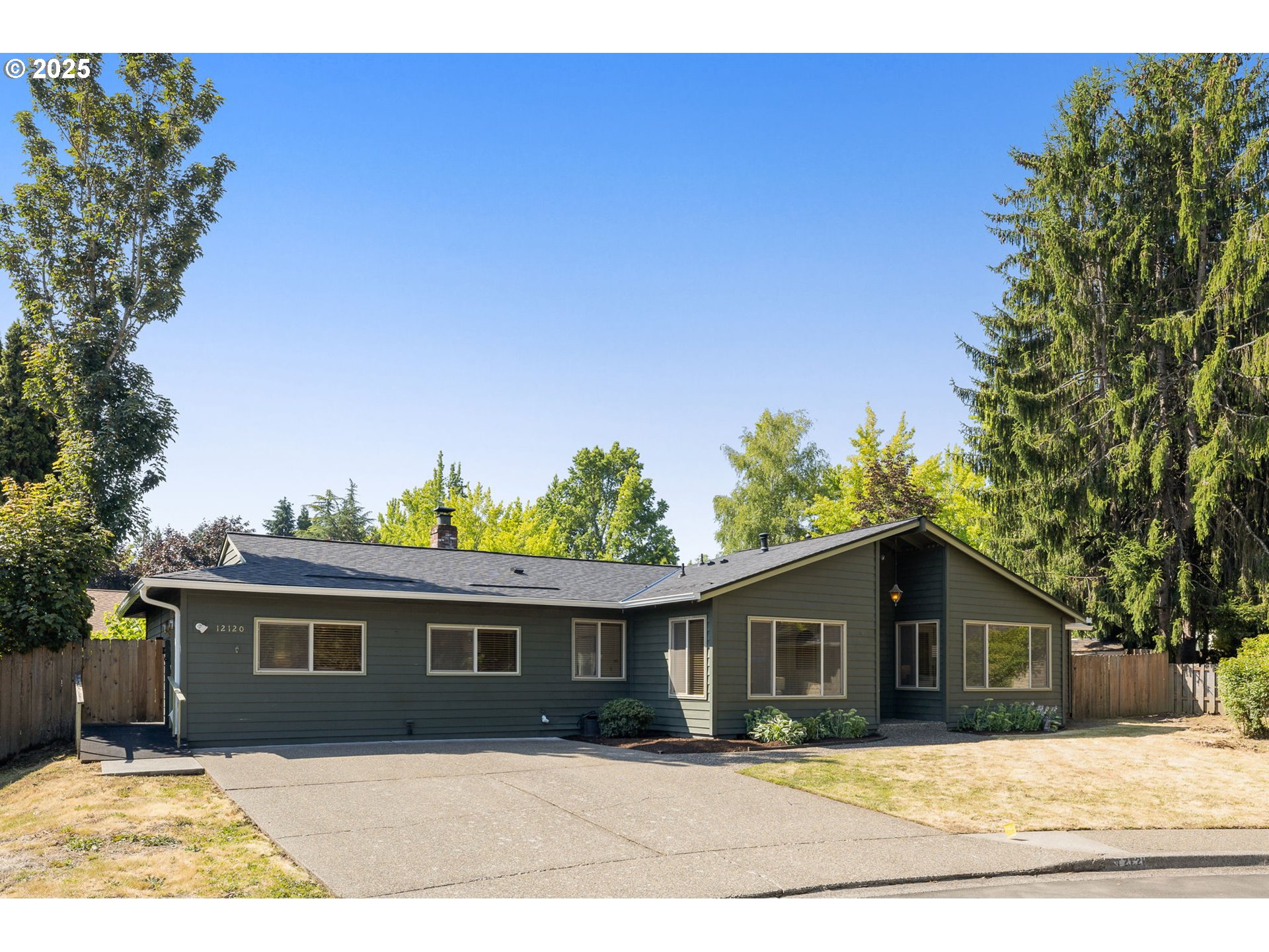 Nestled at the end of a quiet cul-de-sac in the desirable Greenway neighborhood, this inviting home offers the kind of space, light, and layout that just makes life easier. Inside, you’ll find a bright, open kitchen with a peninsula perfect for casual breakfasts or late-night chats, flowing right into the dining room where a wood-burning fireplace adds a cozy touch. Sliding glass doors lead to the private, fenced backyard ideal for entertaining, relaxing, or starting your own gardening projects. The spacious family room is perfect for entertaining or movie nights and features a large media cabinet to keep all your electronics and accessories tidy. A sunny den just off the kitchen offers a perfect place for remote work or a quiet reading nook. The primary suite is thoughtfully designed with an enormous walk-in closet, dual vanities, and a walk-in shower — a true retreat at the end of the day. Two additional bedrooms offer flexibility as bedrooms, offices, or creative spaces. Living here means you’ll be a few short blocks from Greenway Elementary, Conestoga Middle School, Southridge High School, as well as the popular Greenway Park, with all the essentials — groceries, shopping, dining — just moments away. And yet, it’s the peaceful streets, the generous yard, and the sense of space that make this home feel like a true find.