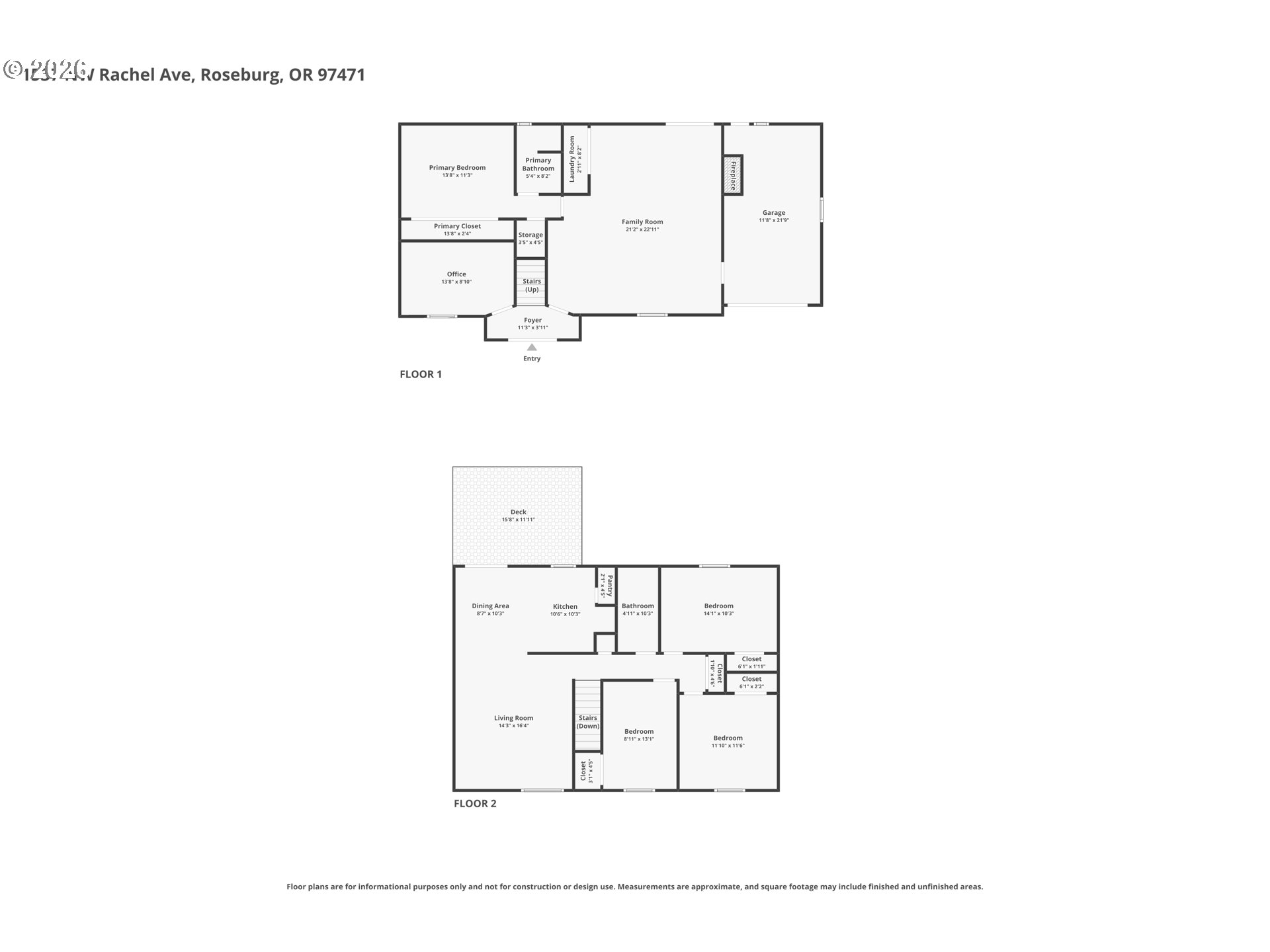 1537 NW RACHEL AVE, Roseburg, OR 97471