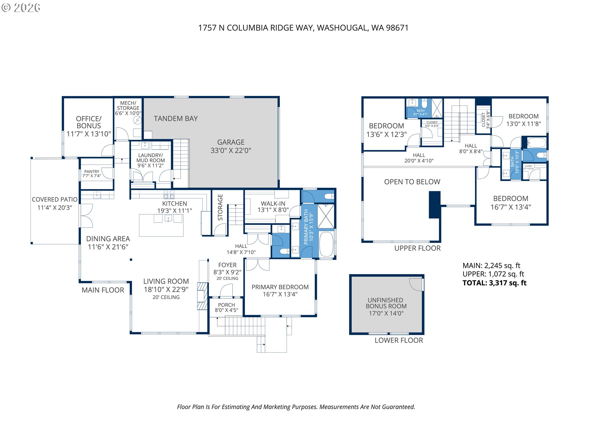 1757 N COLUMBIA RIDGE WAY, Washougal, WA, 98671