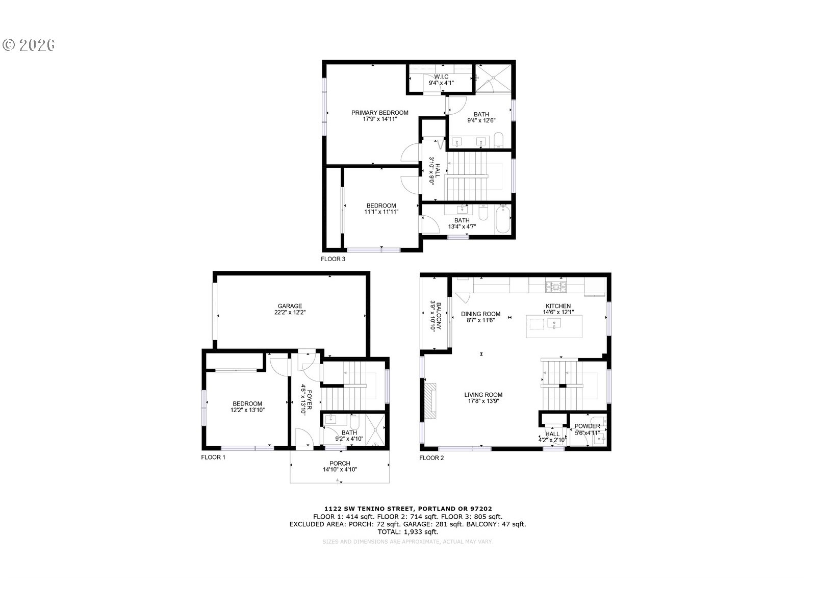 1122 SE TENINO ST, Portland, OR, 97202