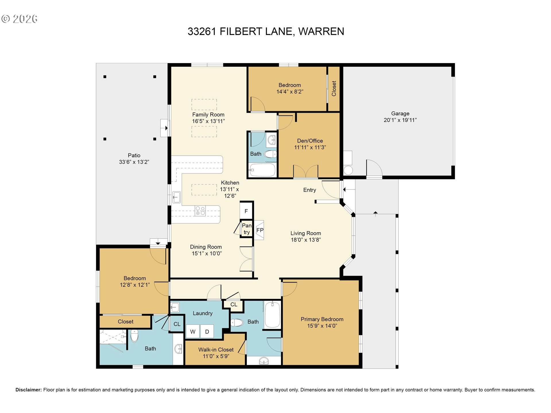 33261 FILBERT LN, Warren, OR, 97053