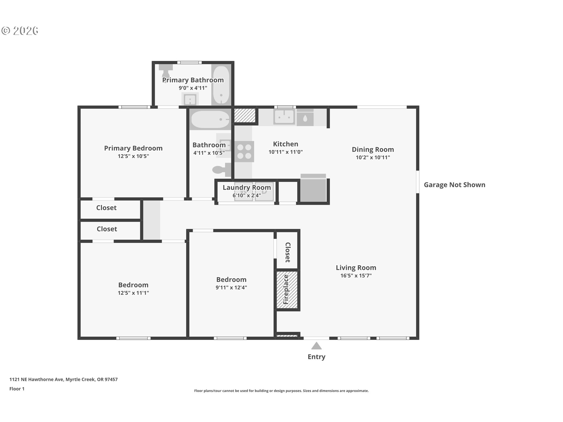 1121 NE HAWTHORNE AVE, Myrtle Creek, OR 97457