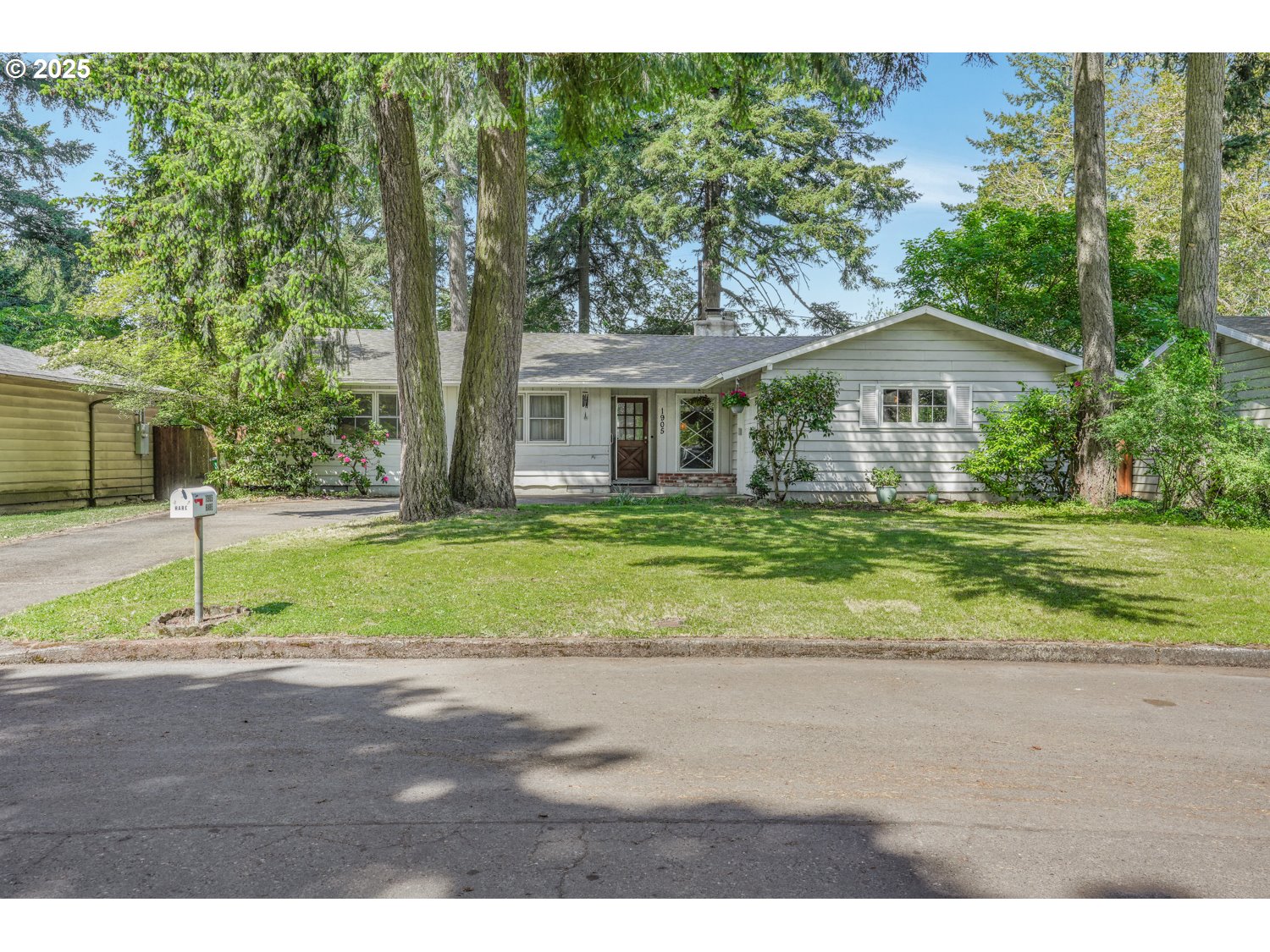 Welcome to this inviting ranch-style home featuring 3-bedrooms and 1.5 baths. Warm and welcoming, this property boasts two wood burning fireplaces, perfect for cozy evenings in both the main living area and finished basement. Upstairs you will find 2 bedrooms, plus a primary with ensuite, kitchen featuring exposed beams. Downstairs, you'll find exposed wooden beams that add character and charm to the basement space, ideal for a family room, home office, or plenty of storage. Outside, the property shines with beautiful landscaping and a variety of mature trees that provide shade, privacy and seasonal beauty. Whether you're relaxing on the patio or entertaining guests, the lush surroundings create a peaceful retreat. Don't miss the opportunity to own this unique and well-maintained home!