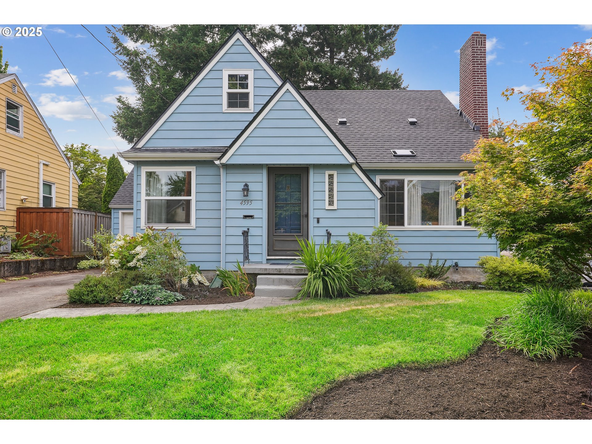Set on a beautiful corner lot in one of NE Portland’s most loved neighborhoods, this thoughtfully updated home checks all the boxes — charm, comfort, and function. The sellers truly thought of everything, so you can simply move in and enjoy.The main level offers great flow with a true dining room, light-filled living spaces, and a fully remodeled kitchen (2019). Two bedrooms and a full bath are also on the main floor. Upstairs is a true primary suite, complete with a fully permitted bathroom (2019) and plenty of space to retreat and relax.Updates include: new roof (2025) with transferable warranty, updated 200-amp panel, newer plumbing, AC (2019), high-efficiency water heater, fresh interior & exterior paint, Rain Bird WiFi irrigation system, attic insulation, chimney work, and a new backyard patio with professional landscaping.The curb appeal shines — with fresh exterior paint, manicured landscaping, and a welcoming feel from the moment you arrive. If you’re new to the area or already love this community, this one is a must see! [Home Energy Score = 4. HES Report at https://rpt.greenbuildingregistry.com/hes/OR10095340]