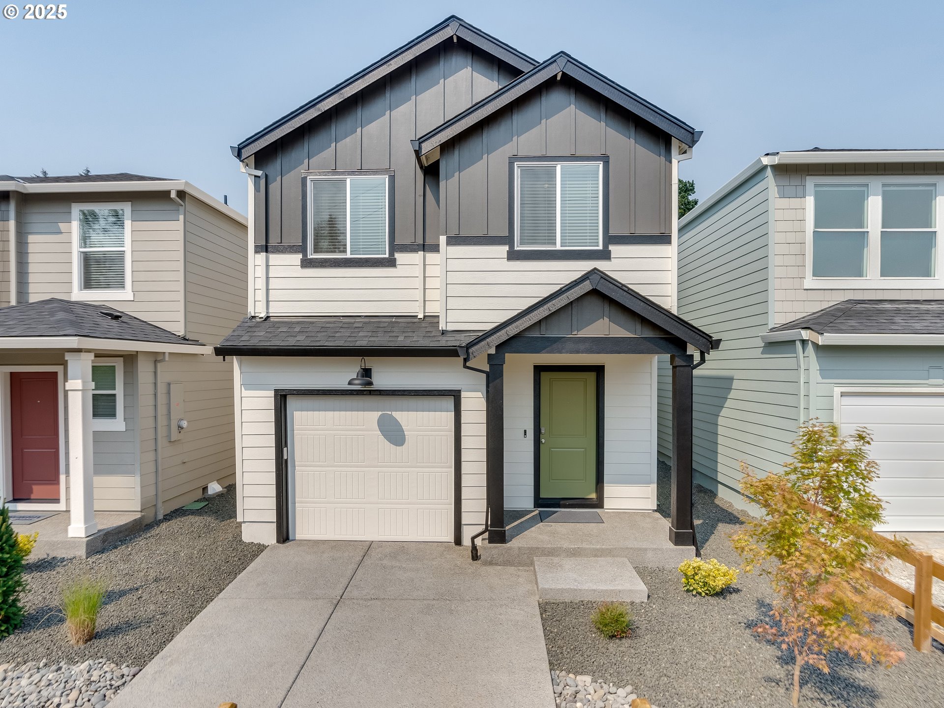 Final opportunities - don't miss your chance to live at Kevanna Park Meadows! Quick move-in - this is our much-admired Clover model home! For a limited time, get a drastic price reduction PLUS a below market interest rate on a 30-year fixed PLUS a closing cost credit with preferred lender DHI Mortgage when you act now! This new build cute cottage is 1,382 square feet of charm and coziness. It has been smartly designed to hold 3 bedrooms, 2.5 bathrooms, and an attached garage. Enjoy a painless move with turnkey features included, such as a washer and dryer, blinds, and a fenced backyard with landscaping and irrigation. Through the entryway and down the hall (past the garage entrance and a handy powder room), the space opens into a bright great room. A smiling U-shaped kitchen hosts a brunch bar with quartz counters, stainless-steel appliances, and a reach-in pantry. Saunter upstairs to find a full laundry room with storage. Retreat to the generous primary at the rear of the house, sporting a good-sized walk-in closet and an en suite bathroom. Over the back fence is a nature trail that loops around the neighborhood, and a tall line of evergreen trees, giving the primary suite a secluded feel. Kevanna Park, with a playground, is a quarter mile away. Grocery stores including Trader Joe’s, shopping, dining, and the YMCA with a gym and pool are all in easy reach.  A 10-year limited warranty is included. Photos are representative of plan only and may vary as built. Visit Kevanna Park Meadows, open Wednesday-Sunday 11am-5:30pm, to explore our model and see this homesite.